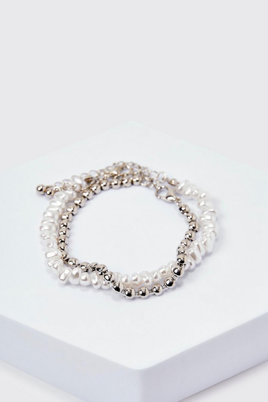 Bracelet en perles, Silver