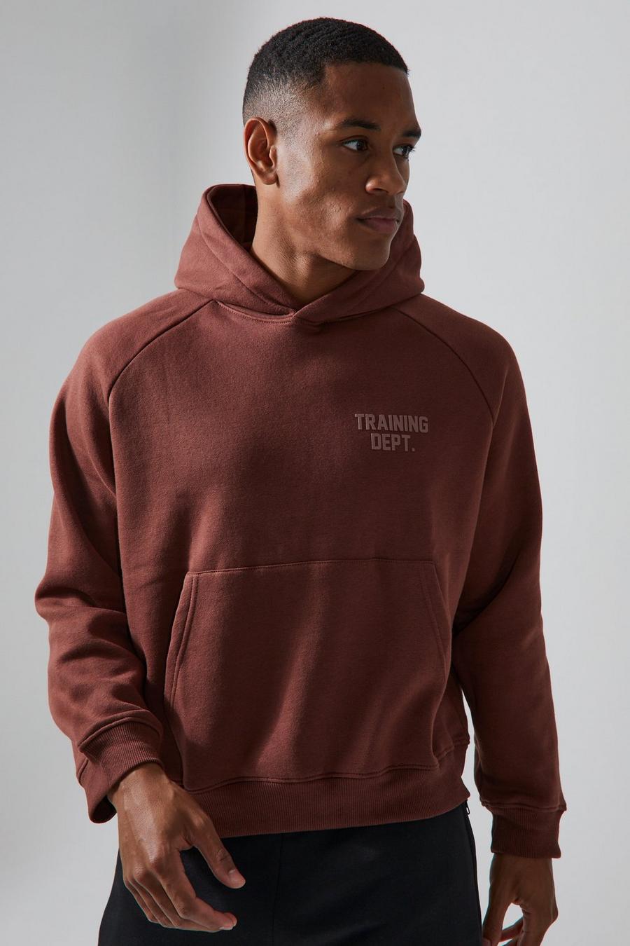Chocolate Man Active Boxy Training Dept Hoodie image number 1