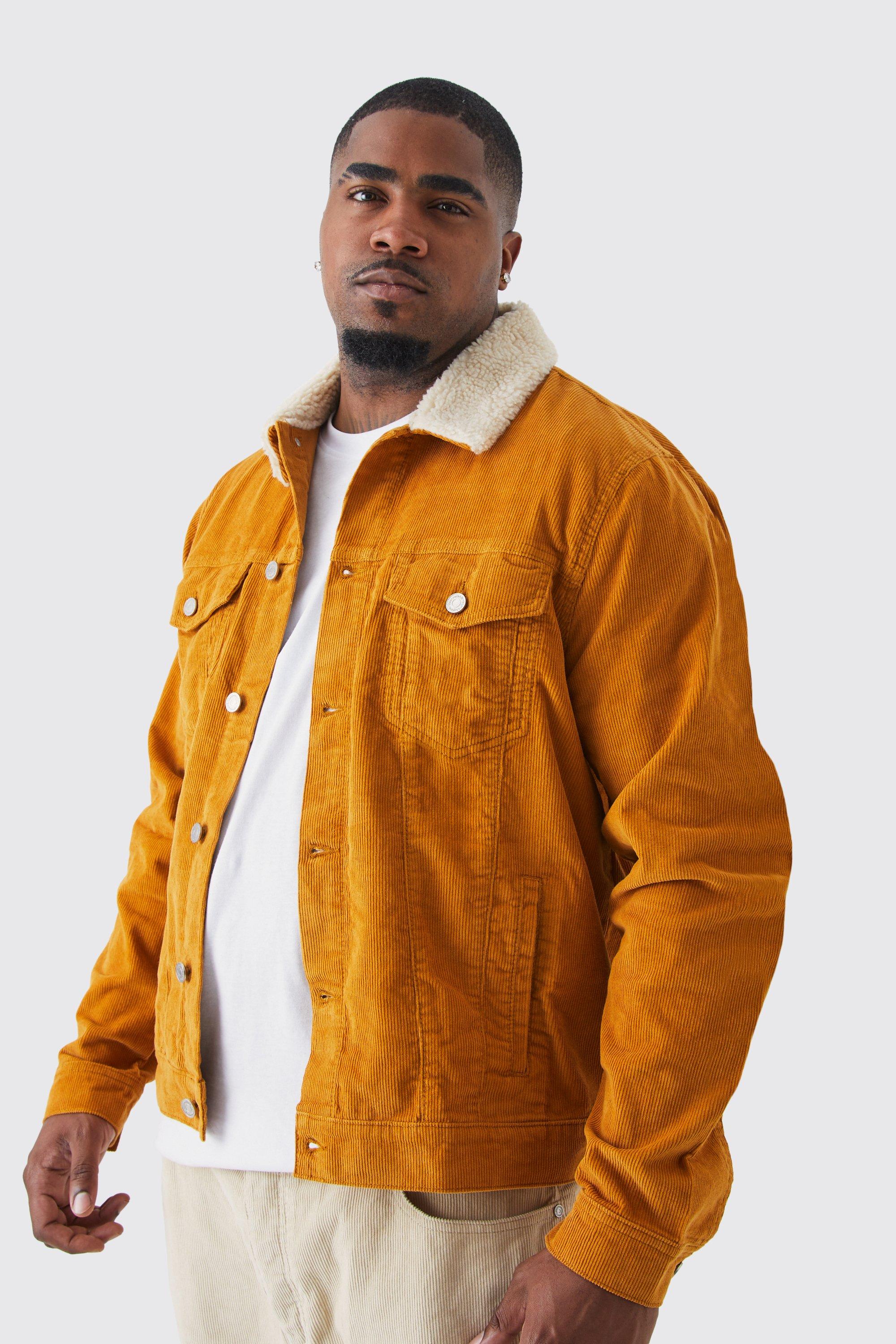 Mustard yellow outlet corduroy jacket