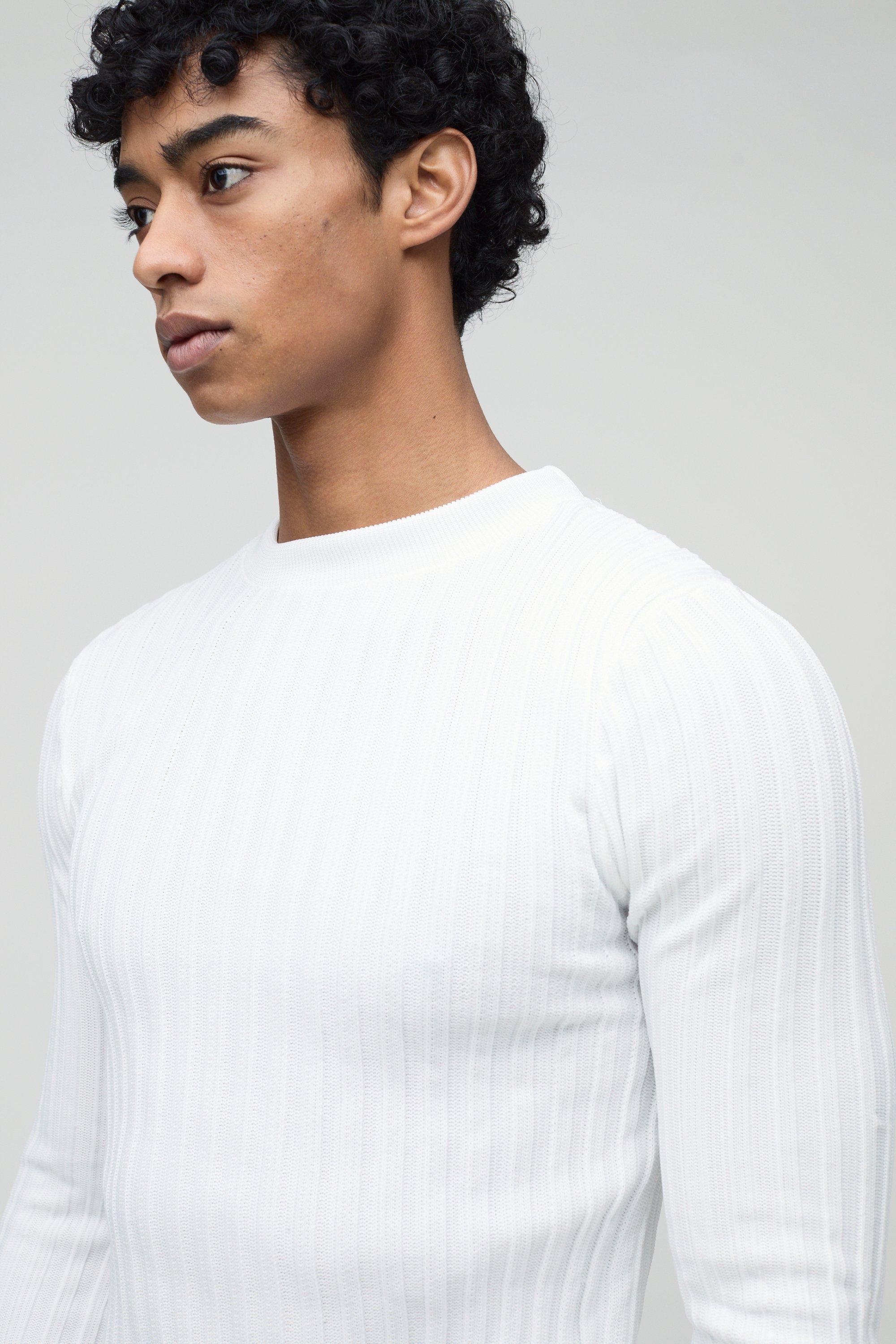 White jumper long sleeve new arrivals