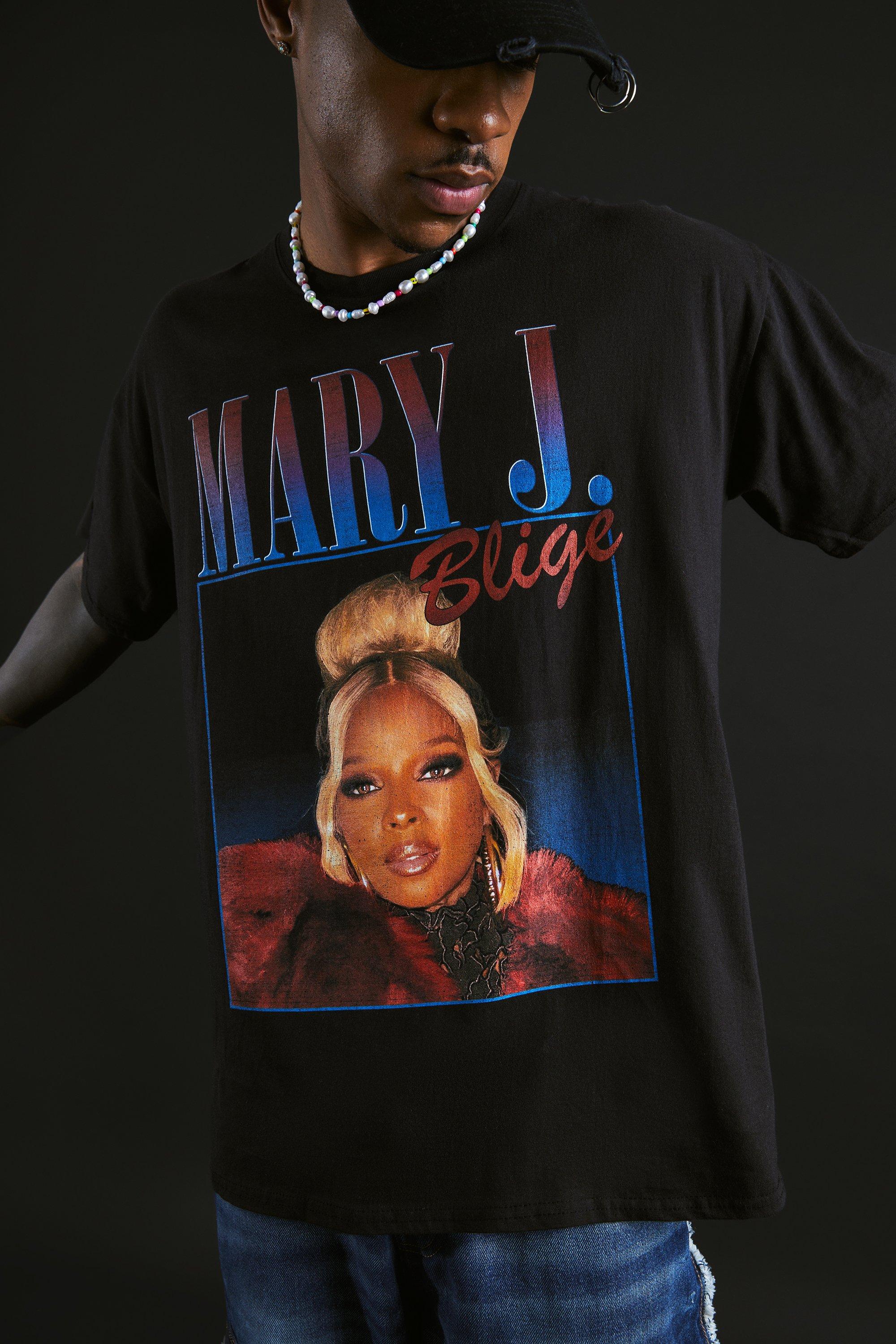 T shirt oversize a imprime Mary J Blige boohoo FR