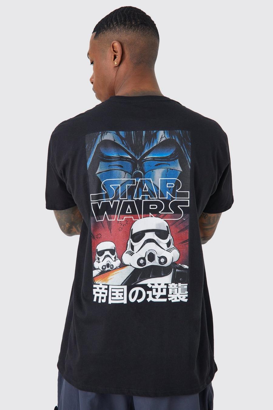 Black Oversized Star Wars License T-shirt