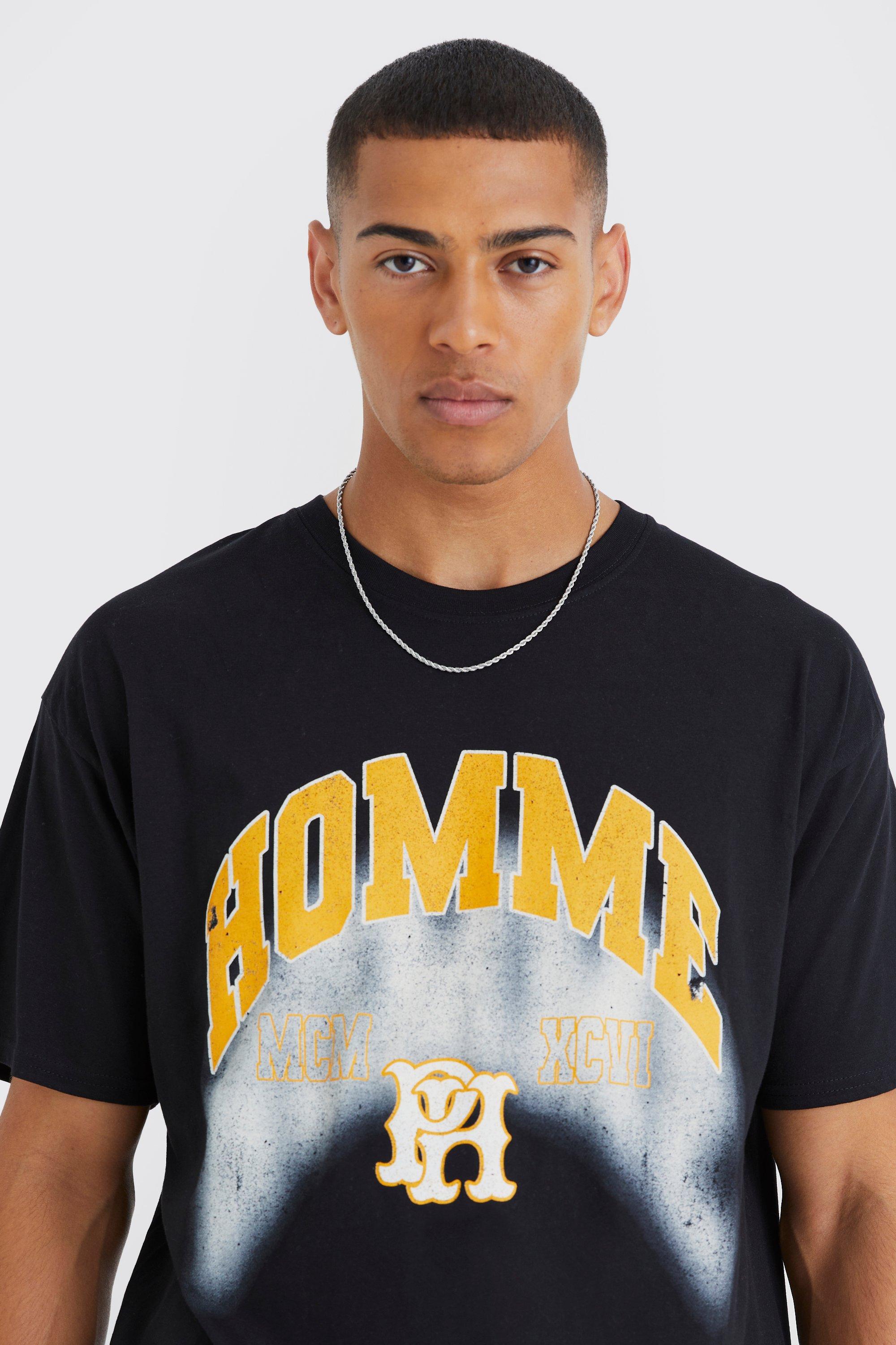 T shirt 2024 long homme h