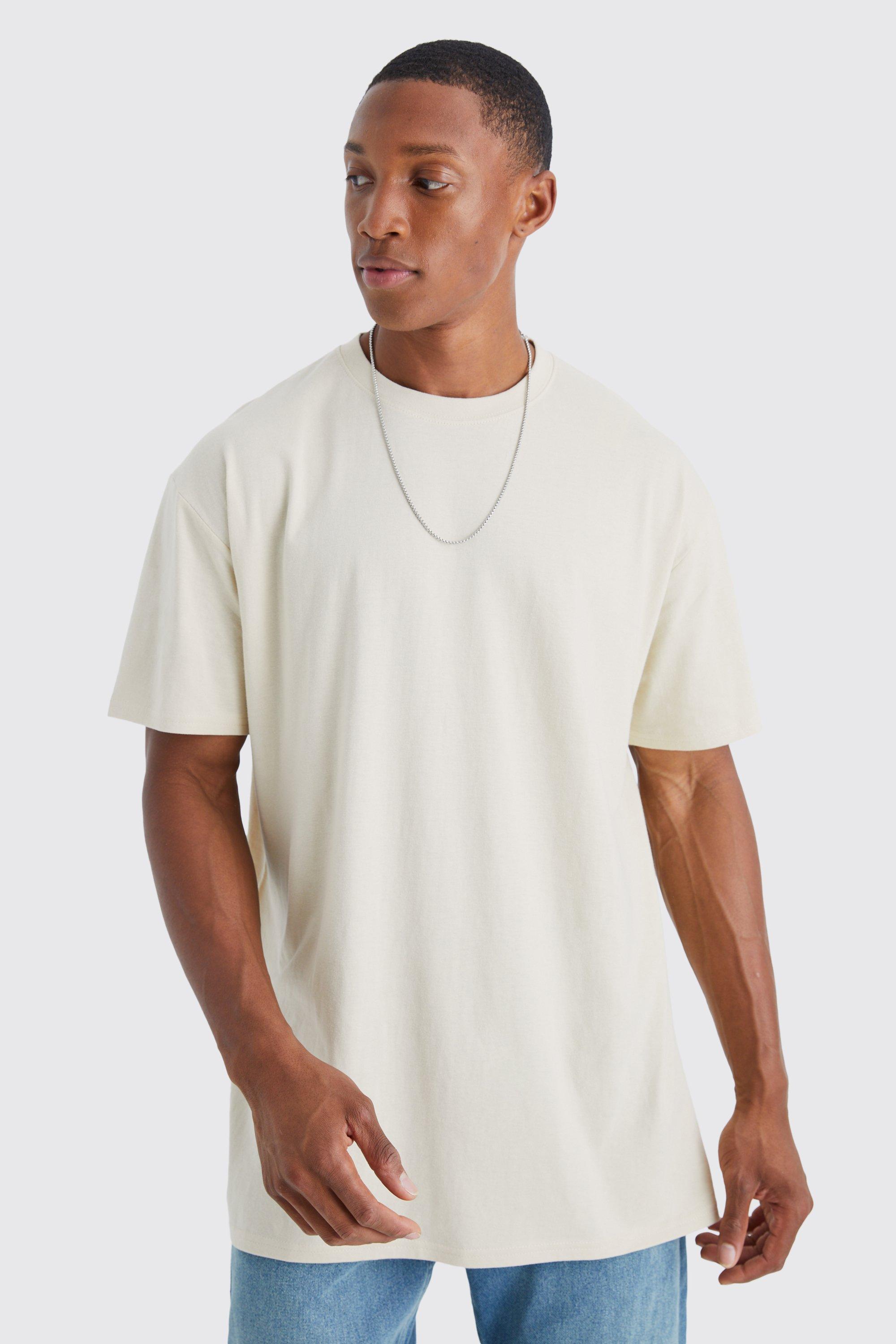 Tee shirt store beige homme