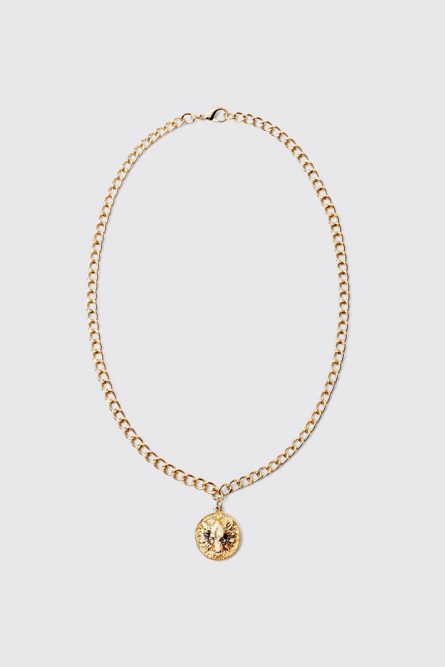 Gold metallic Pendant Necklace 