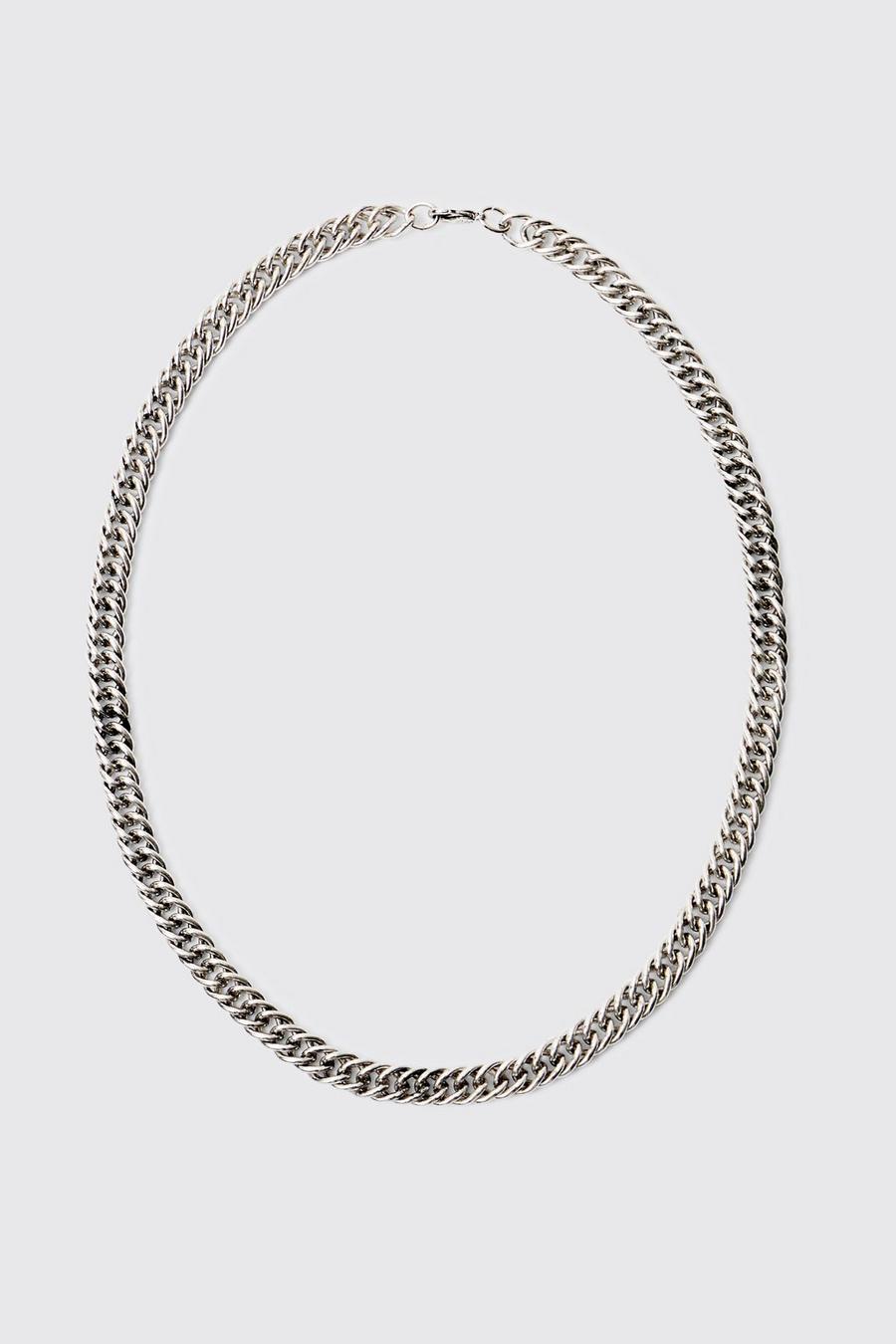 Silver Chunky Chain Necklace image number 1