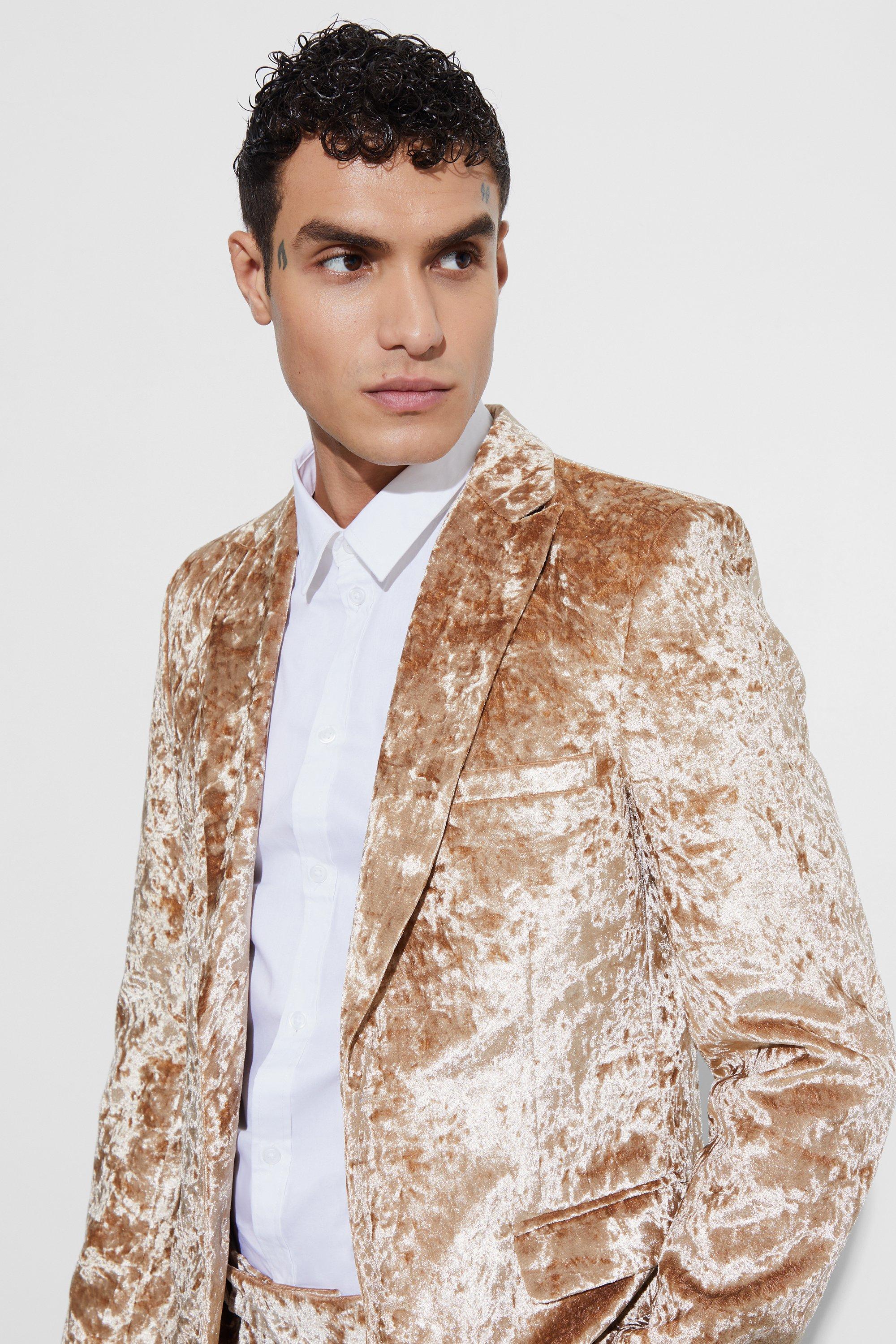 Champagne hot sale blazer mens