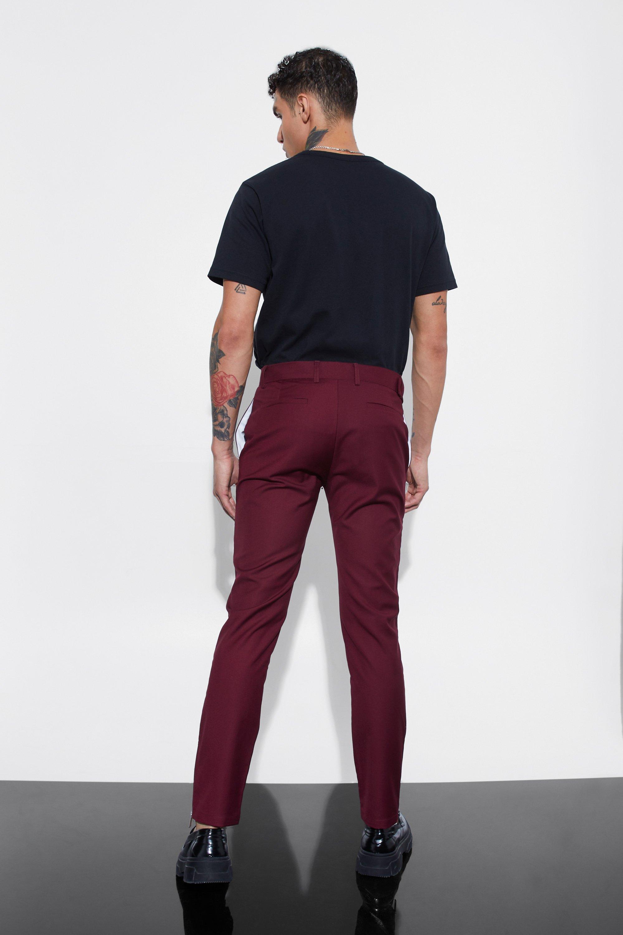 Wine best sale red trousers