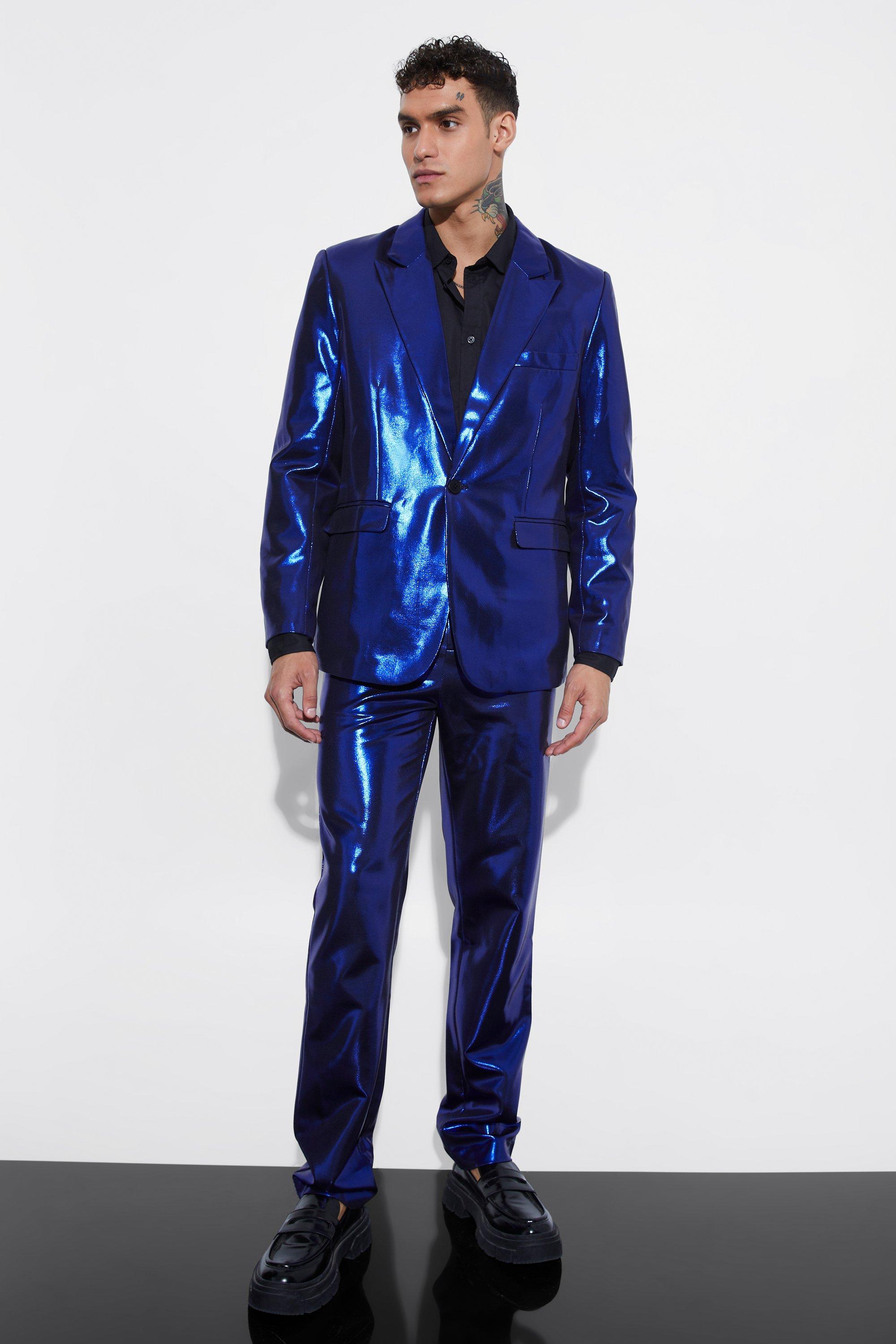 Metallic trouser suit store
