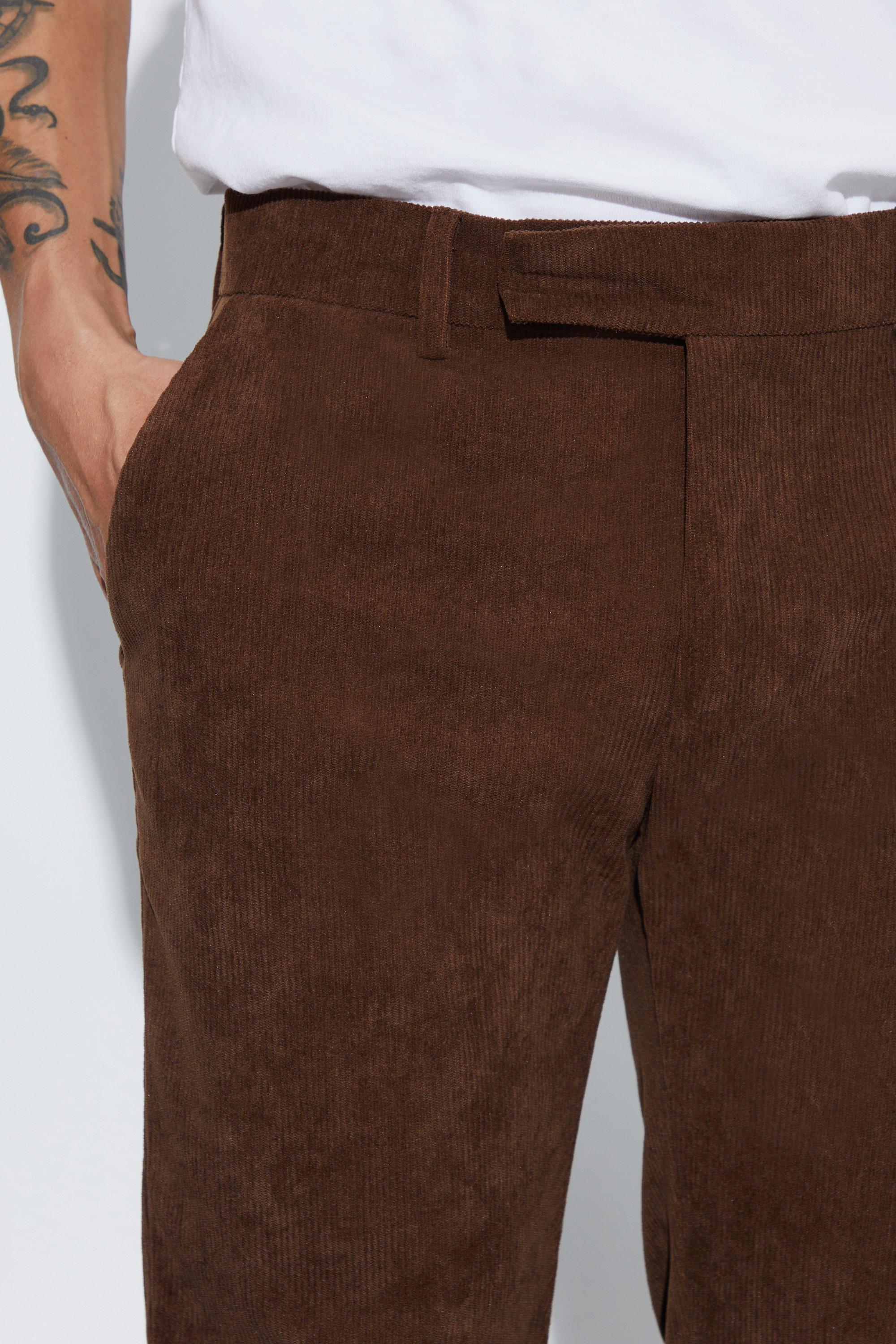 Skinny cord hot sale trousers mens