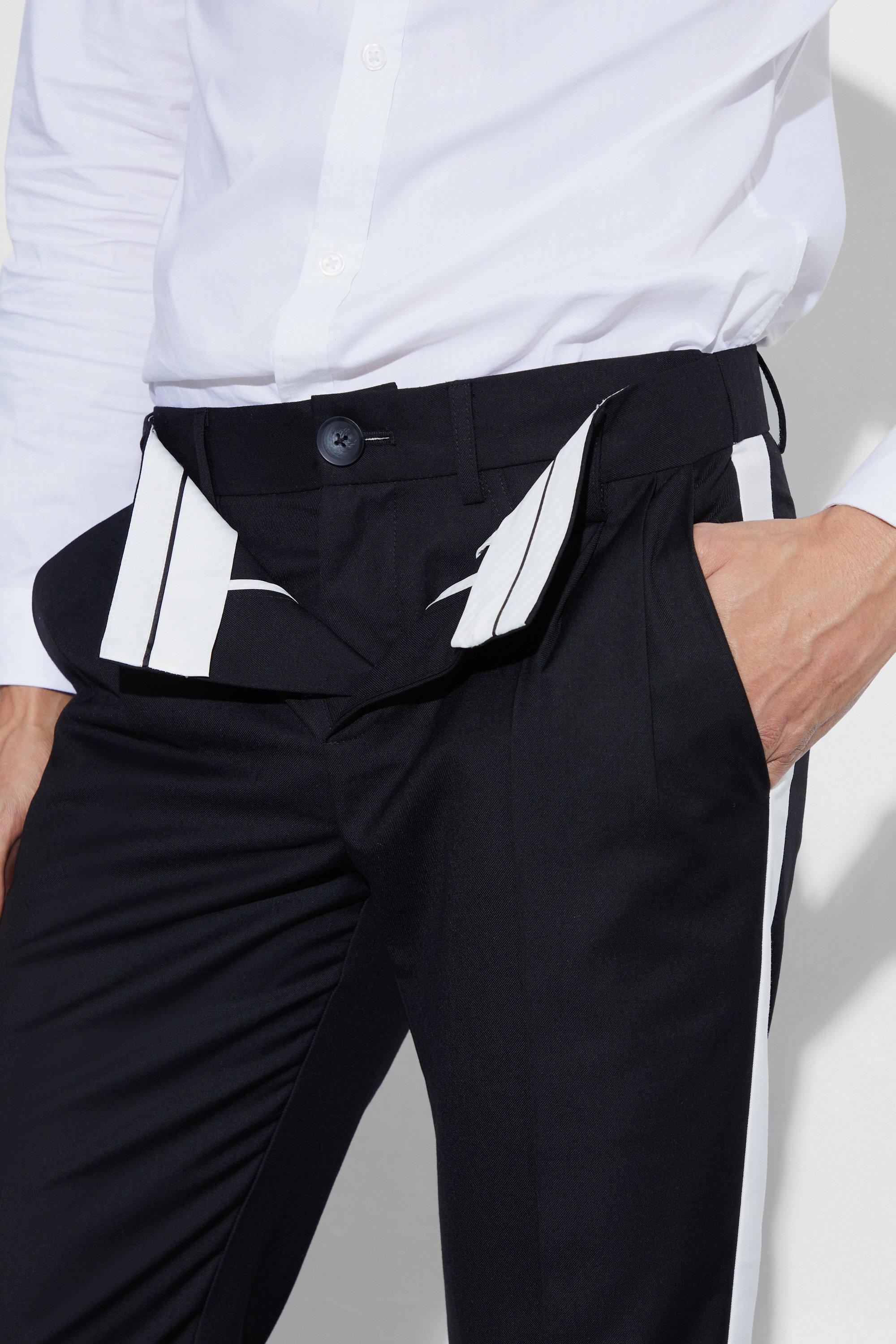 Slim Fit Double Waistband Trouser