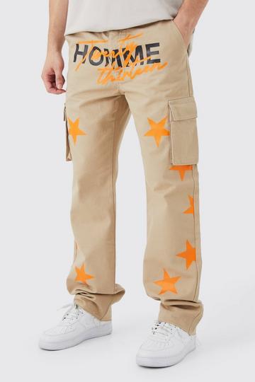 Tall Baggy Cargo Broek Met Tailleband En Gusset Detail stone