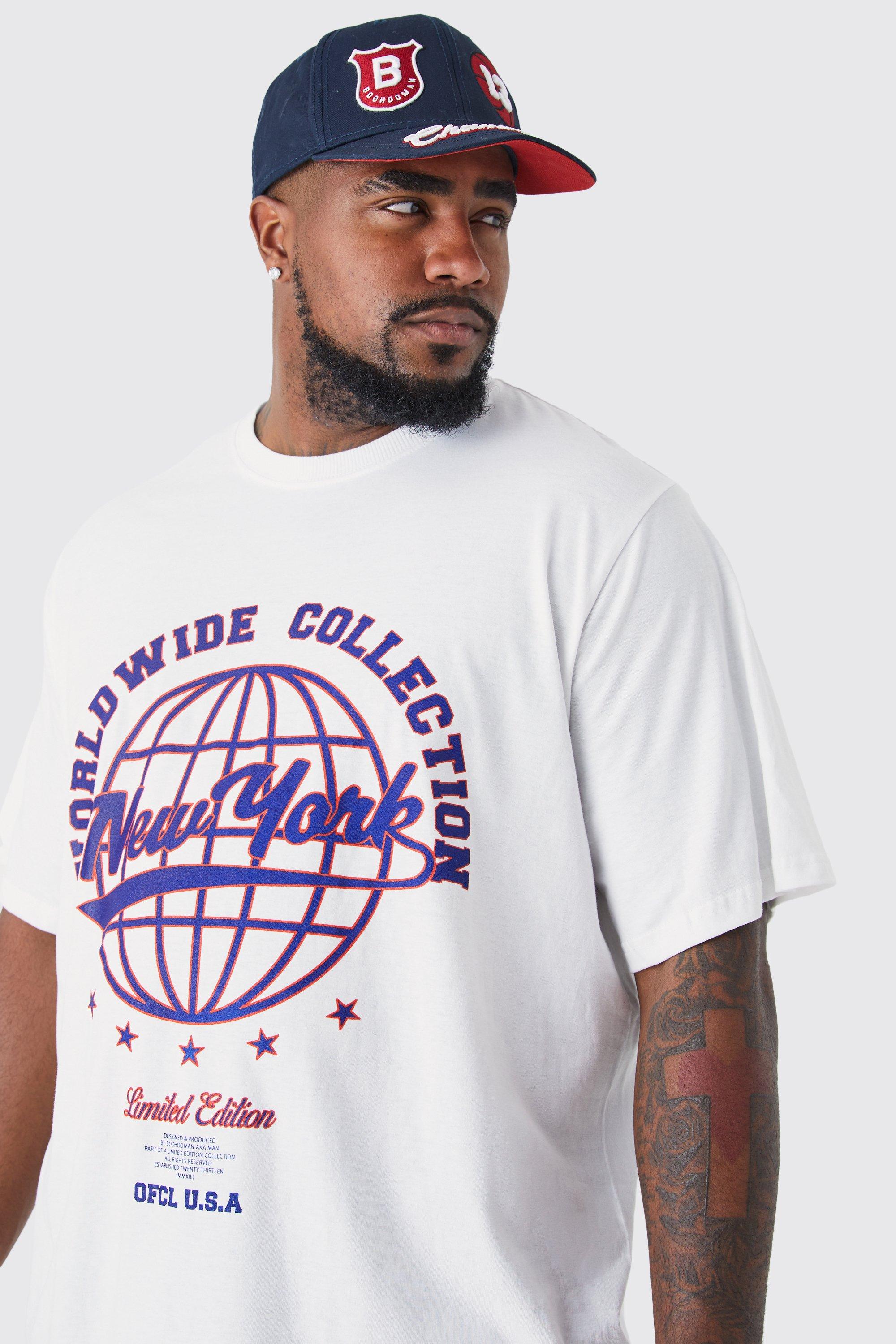 LA Dodgers Baseball Graphic White Oversized T-Shirt