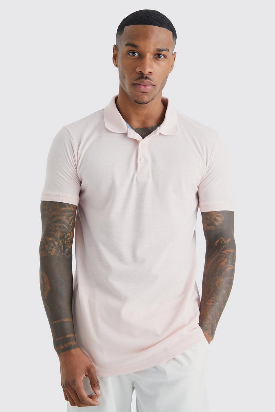 Pink Basic Polo image number 1