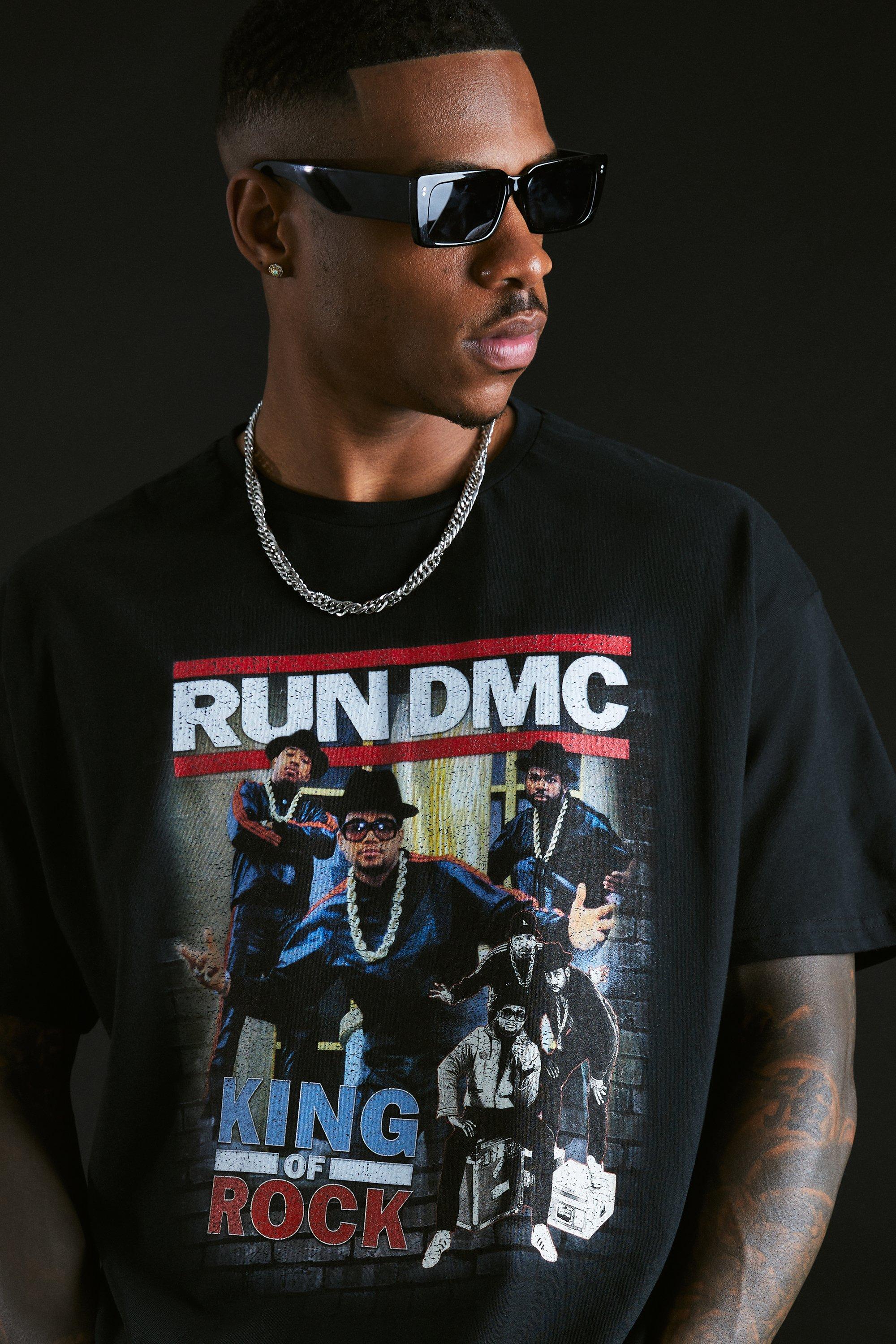Oversized Run Dmc License T shirt boohoo NZ