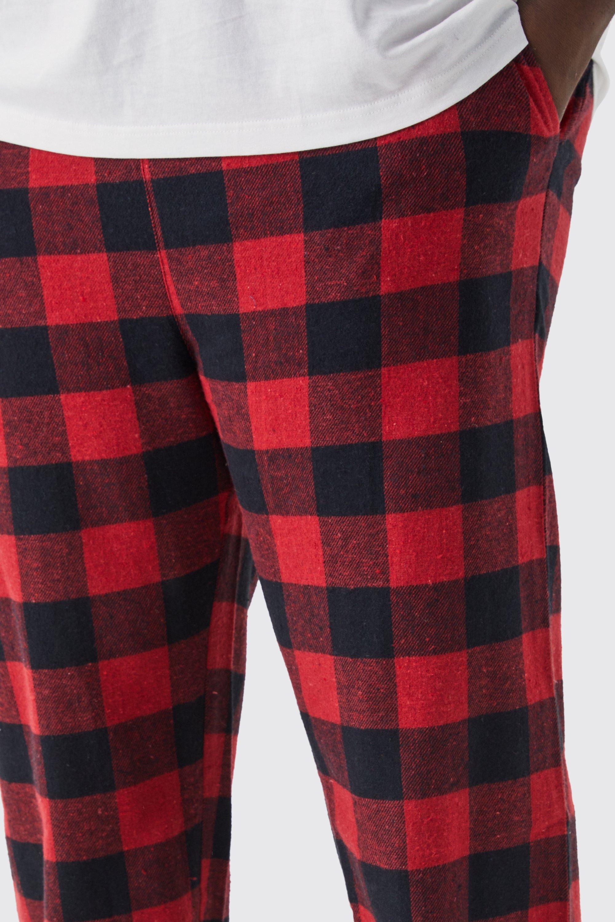 Plaid on sale pants boohoo