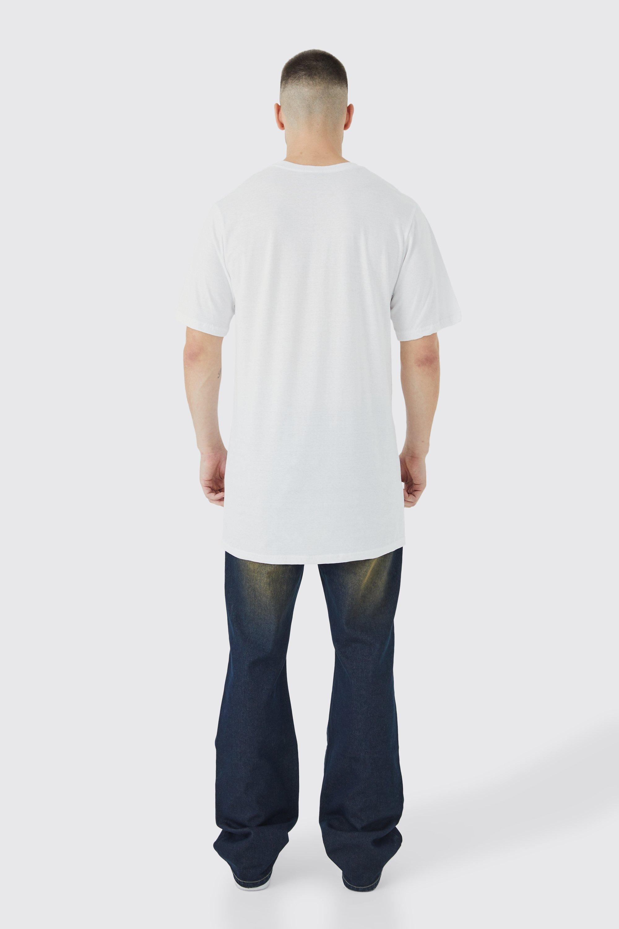 Tall Oversized Pour Homme Y2k Star Print T-shirt