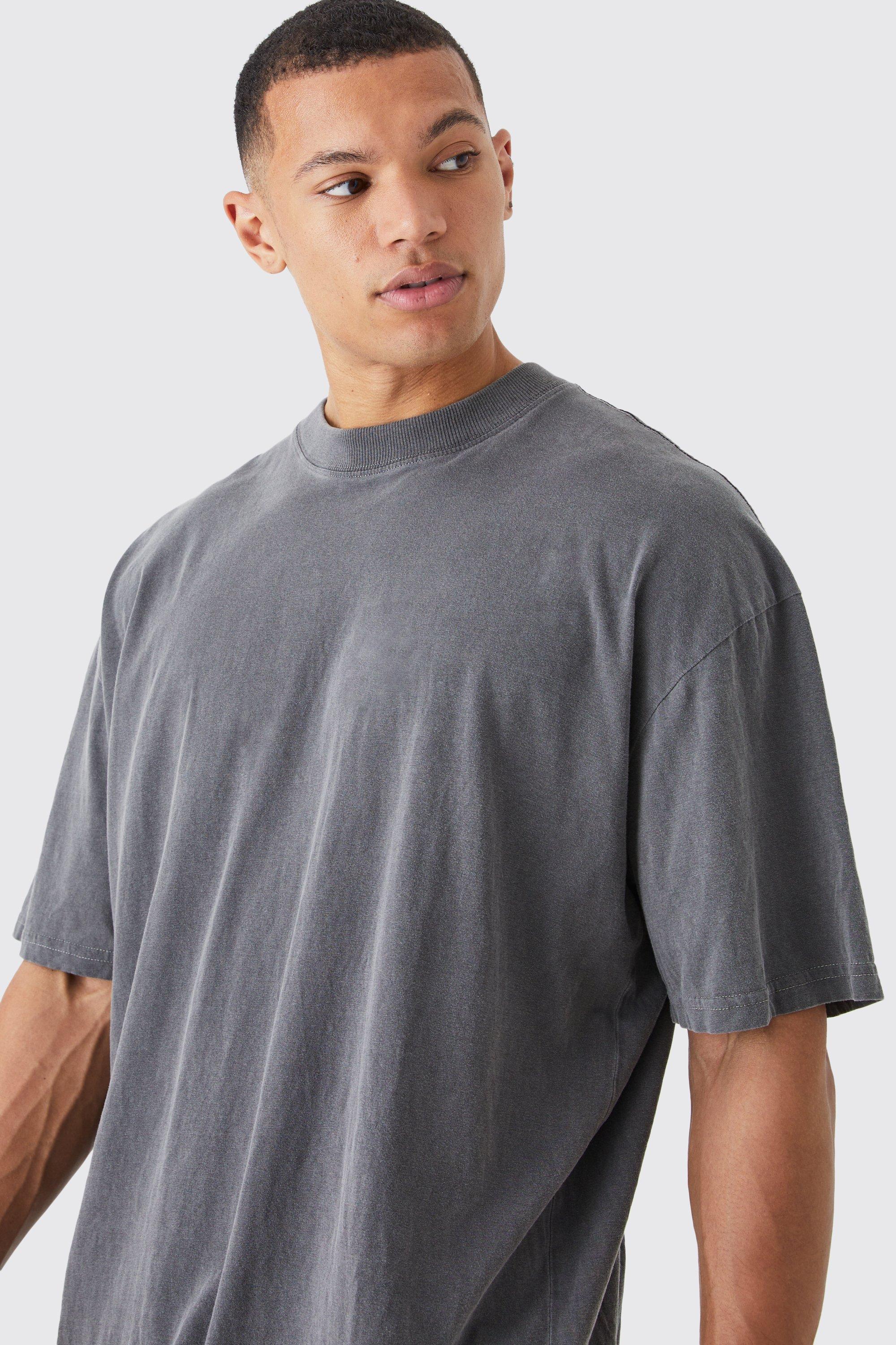 Charcoal grey best sale oversized t shirt