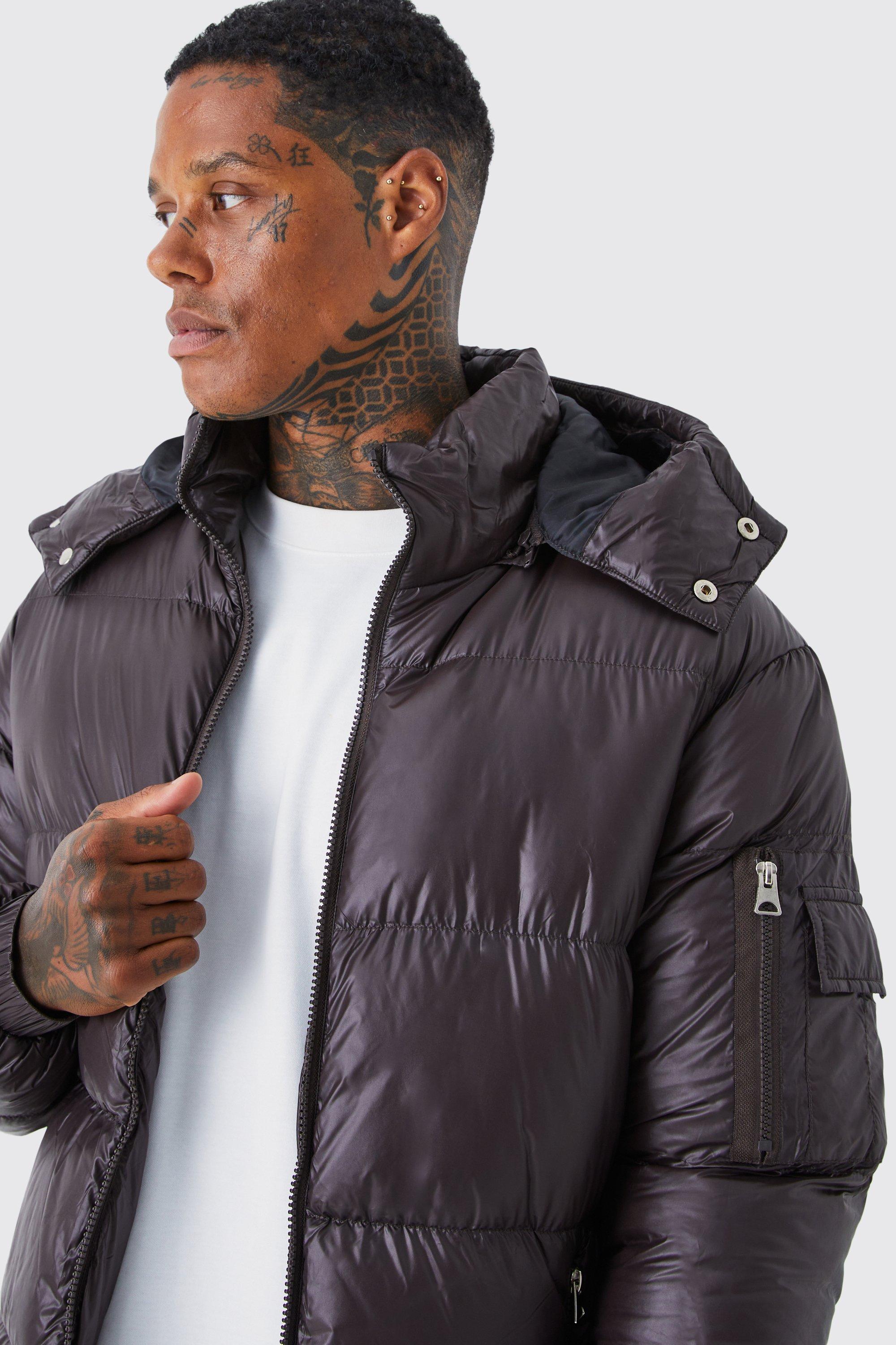 High Shine Padded Puffer | boohoo