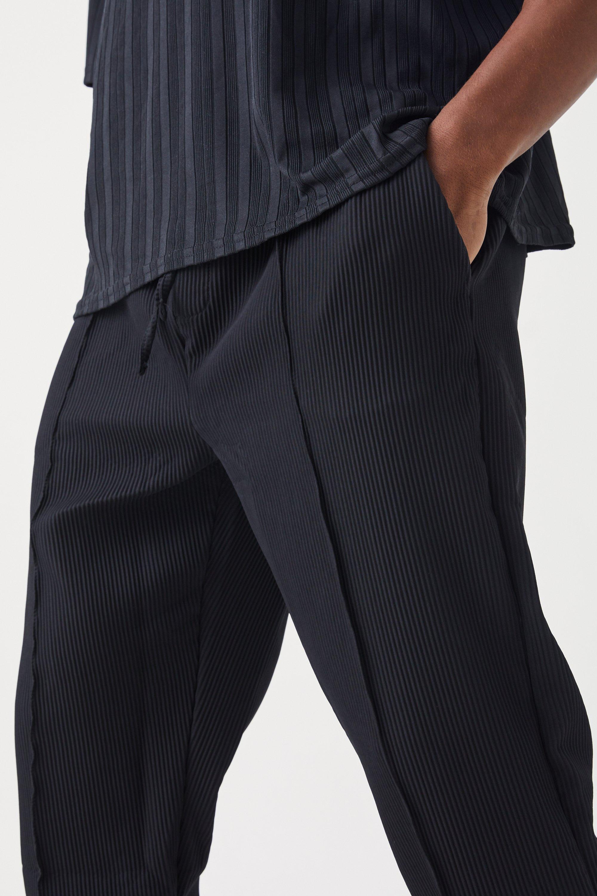 Slim hot sale pleated pants