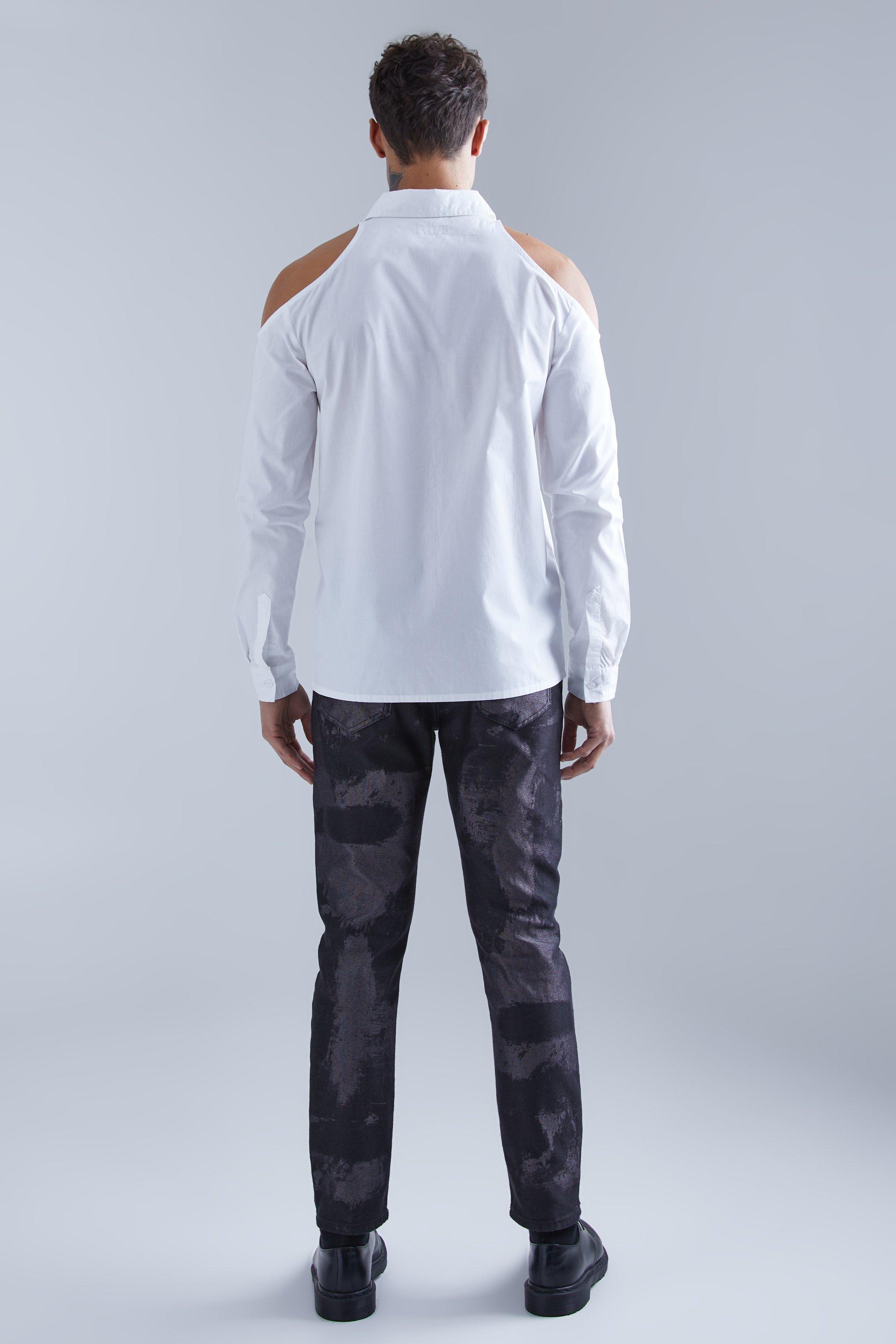shoulder cut out shirts