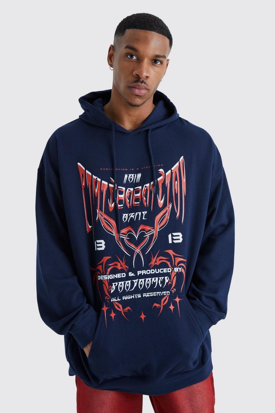 Navy Limited Edition Graphic Hoodie