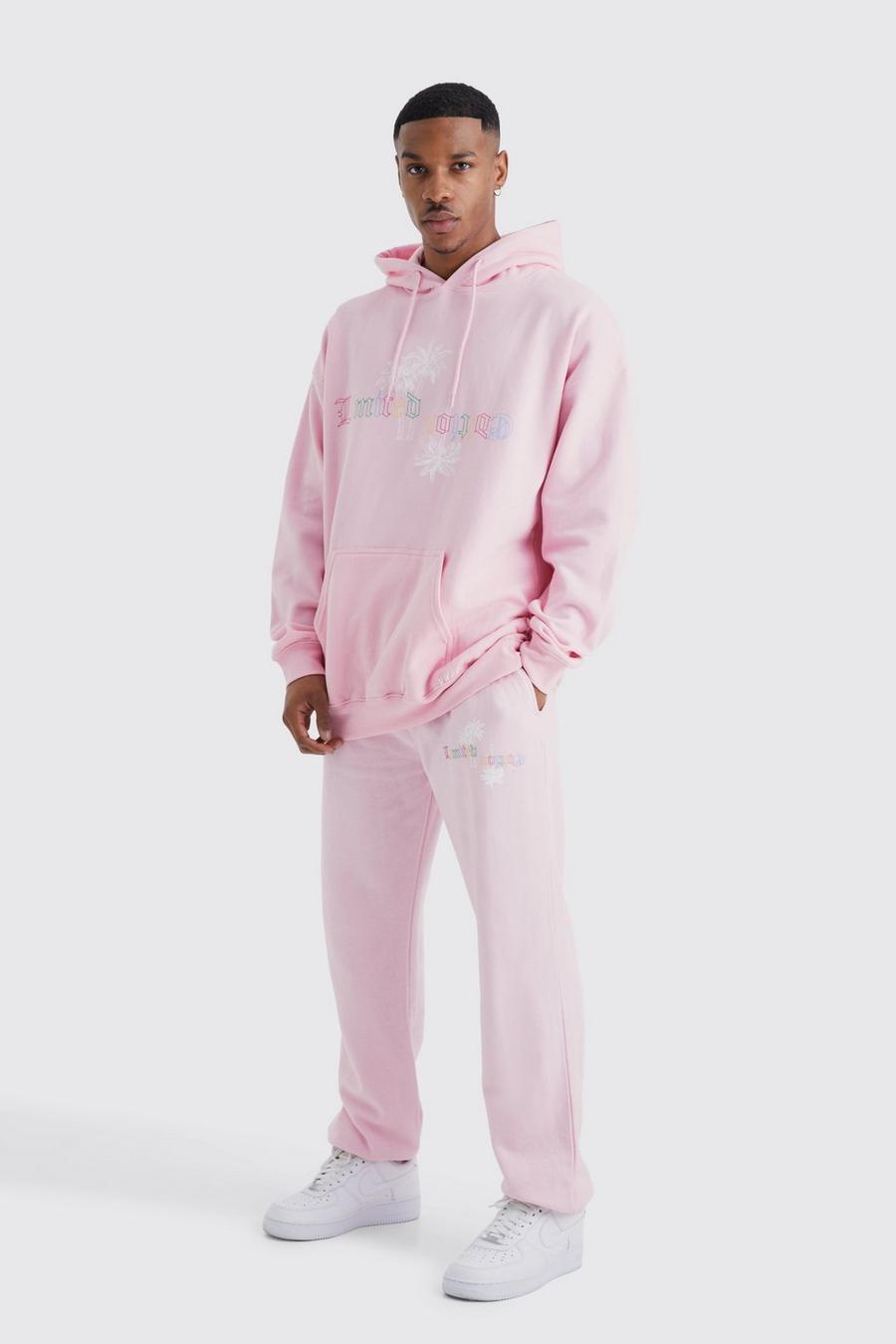 Trainingsanzug mit Limited Edition Palmen-Print, Light pink