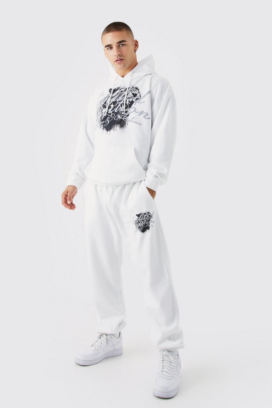 White Limited Edition Graphic Tracksuit