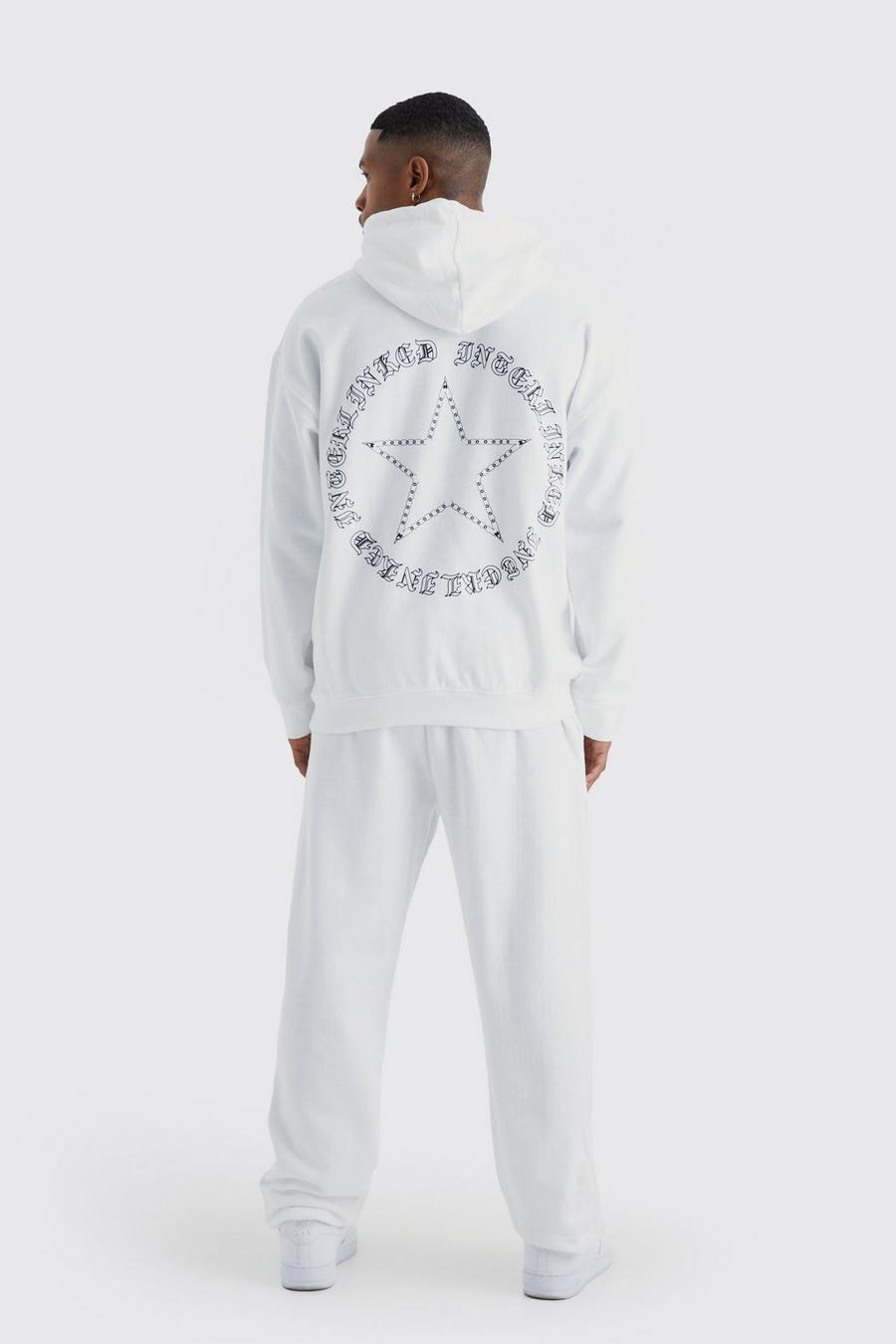 White Star Graphic Hooded Tracksuit image number 1