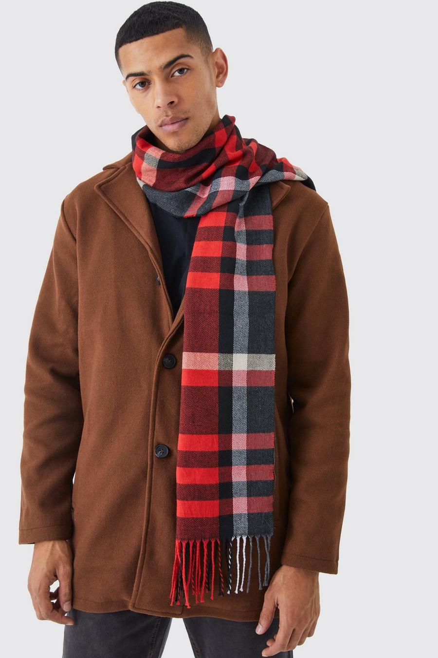 Red Check Scarf image number 1