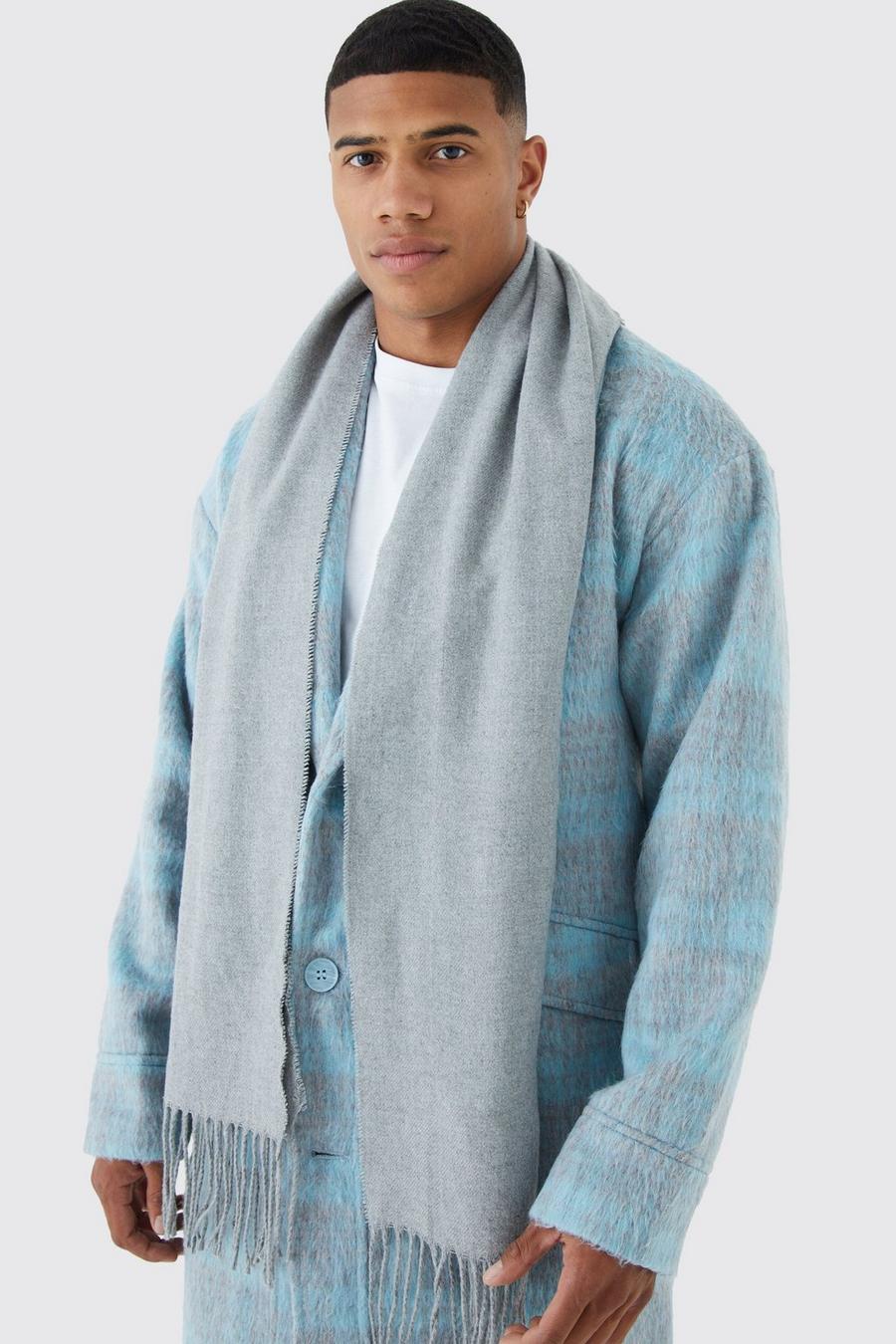 Einfacher Schal, Grey grau