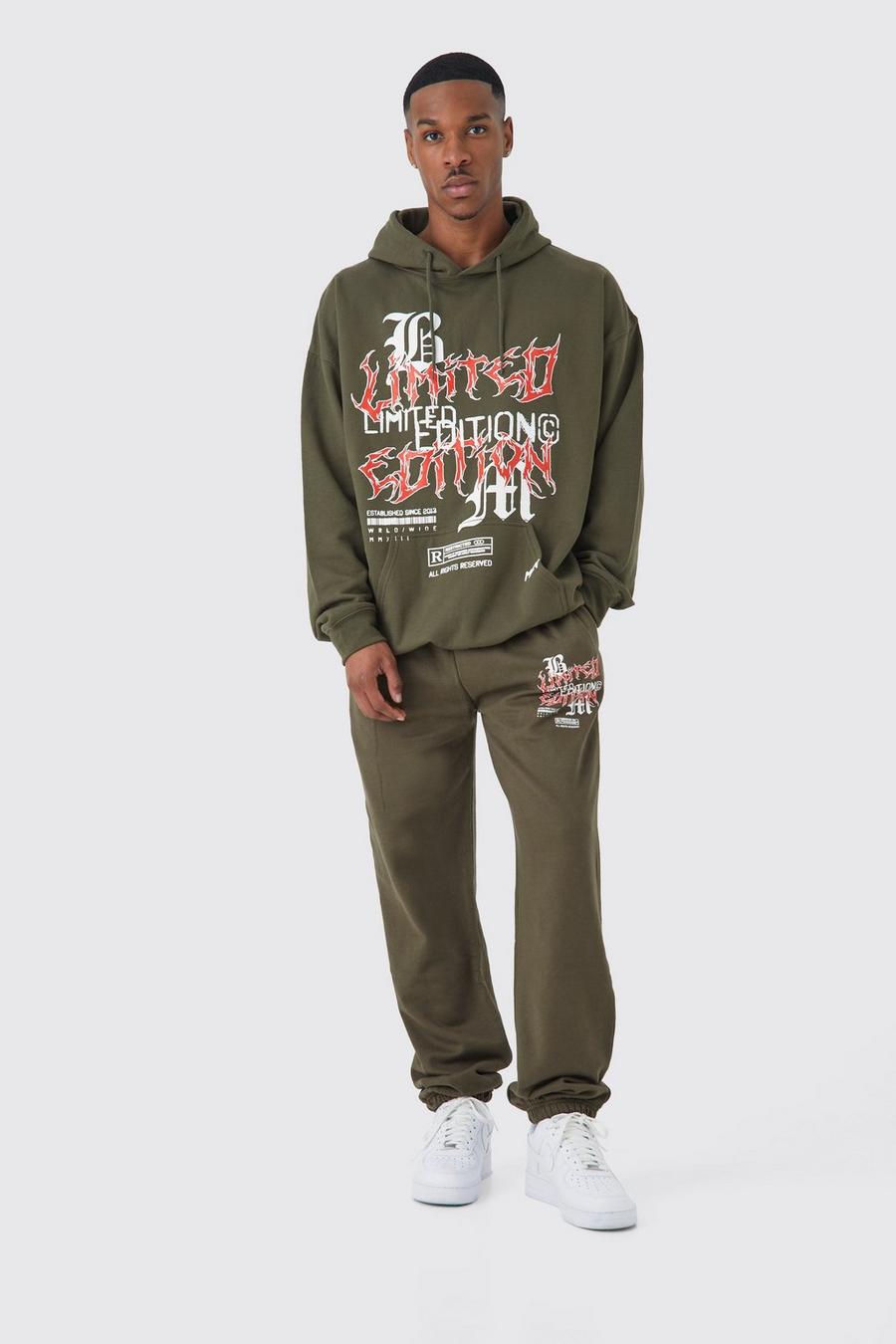 Khaki Limited Edition Graphic Hooded Tracksuit