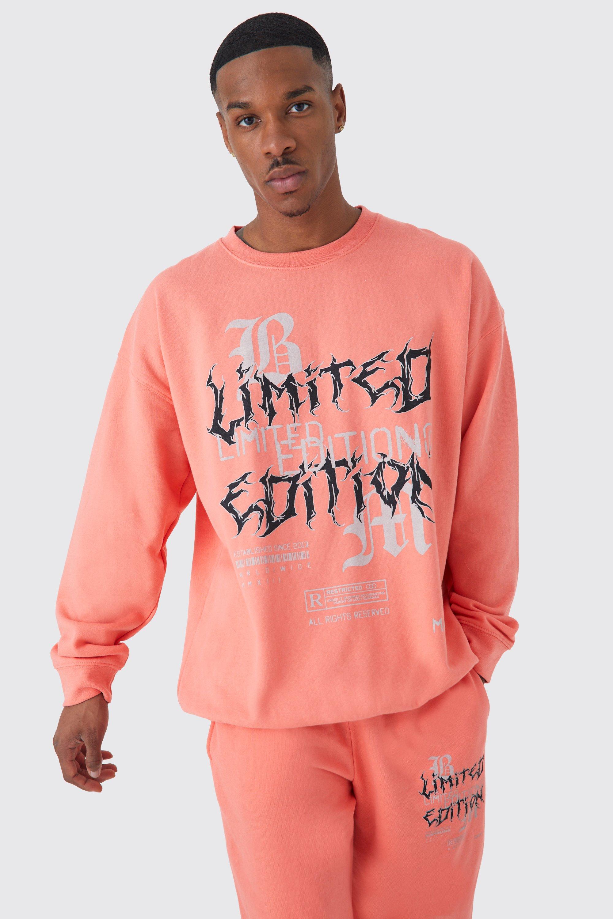 Mens shop coral sweatshirt