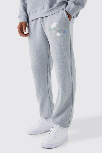 Limited Edition Palm Print Joggingbroek grey marl