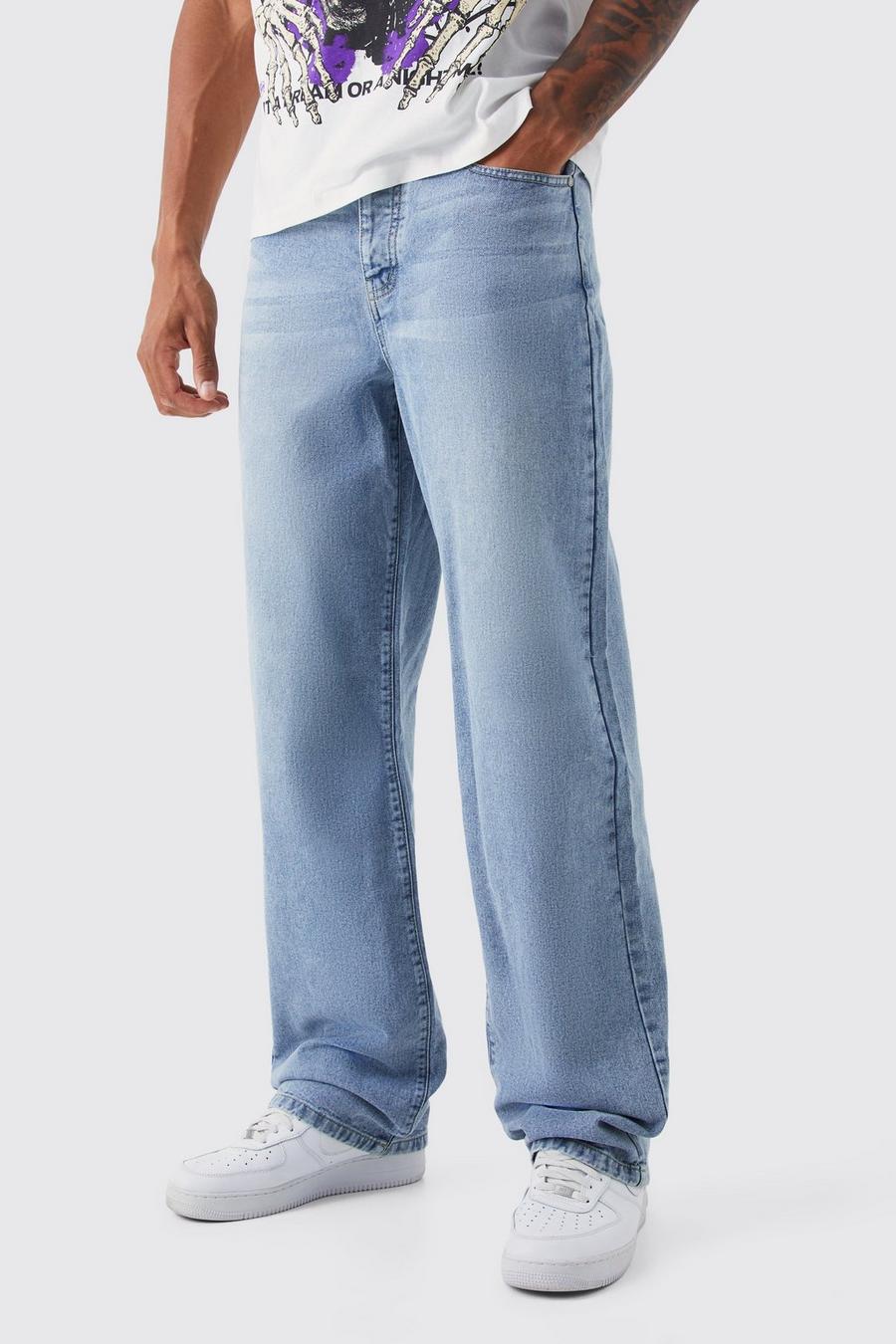 Tall lockere Jeans, Light blue