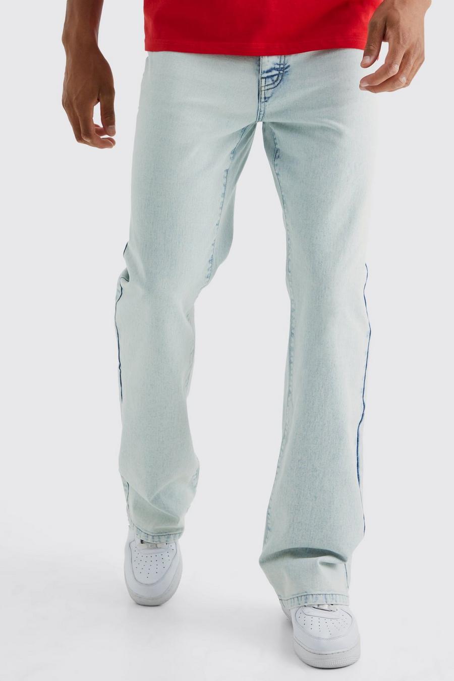 Ice blue Tall Relaxed Rigid Flare Jean