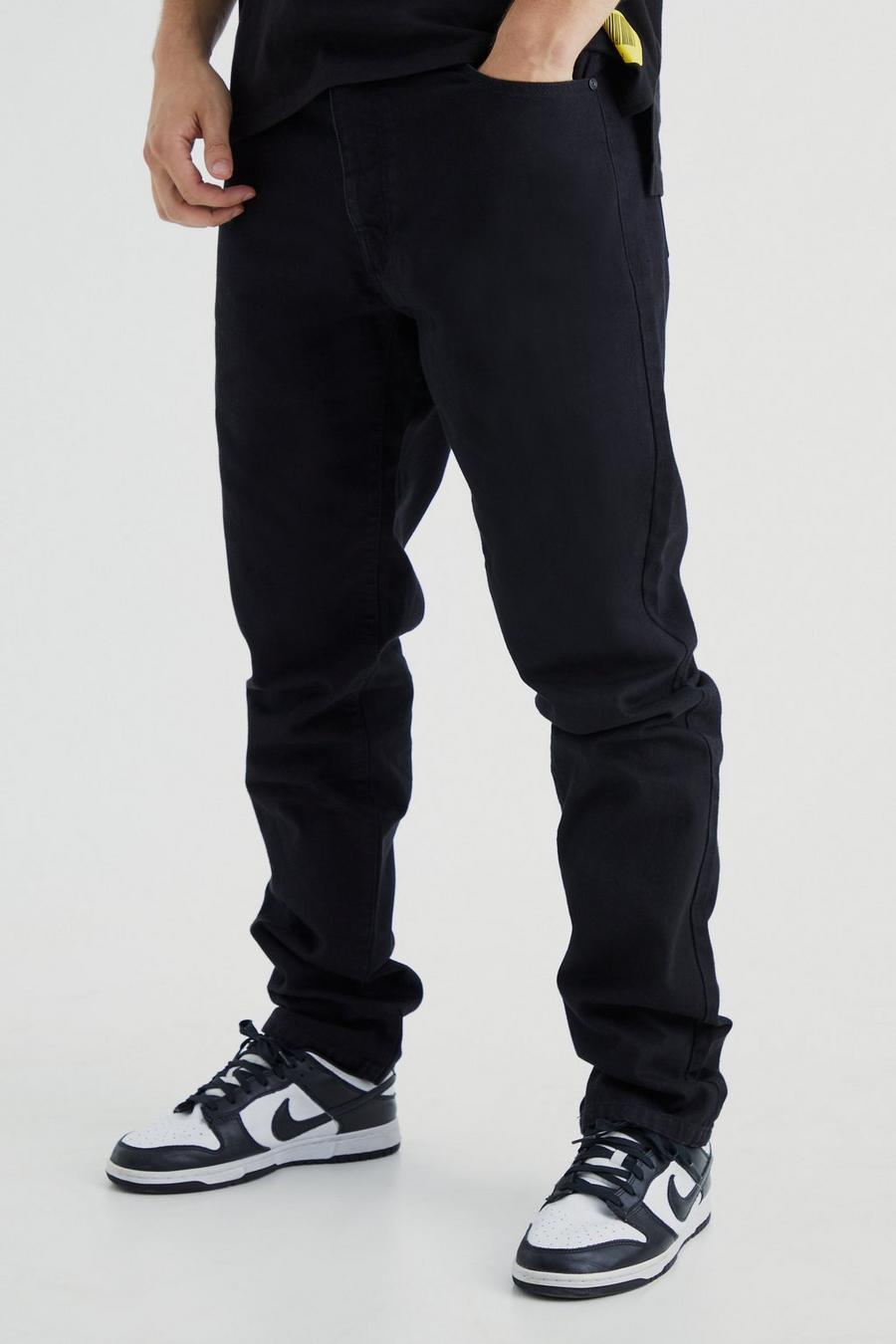 True black Tall Onbewerkte Jeans Met Rechte Pijpen image number 1