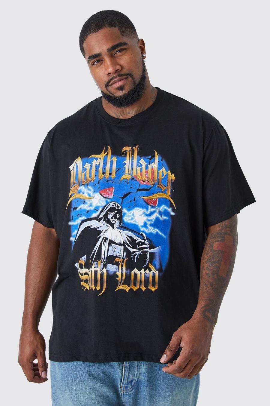 Black Plus Star Wars Sith Lord License T-shirt 
