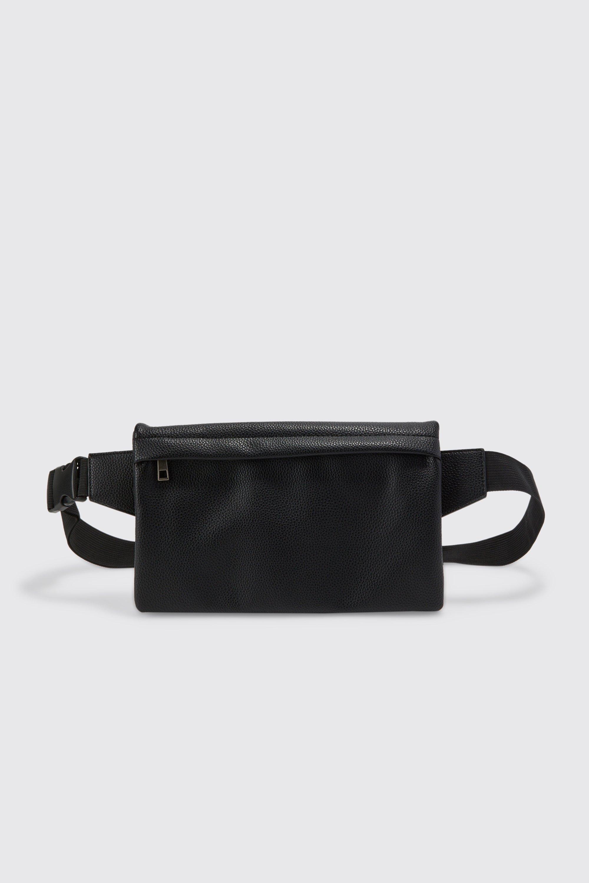 Faux Leather Smart Fold Over Cross Body Bag