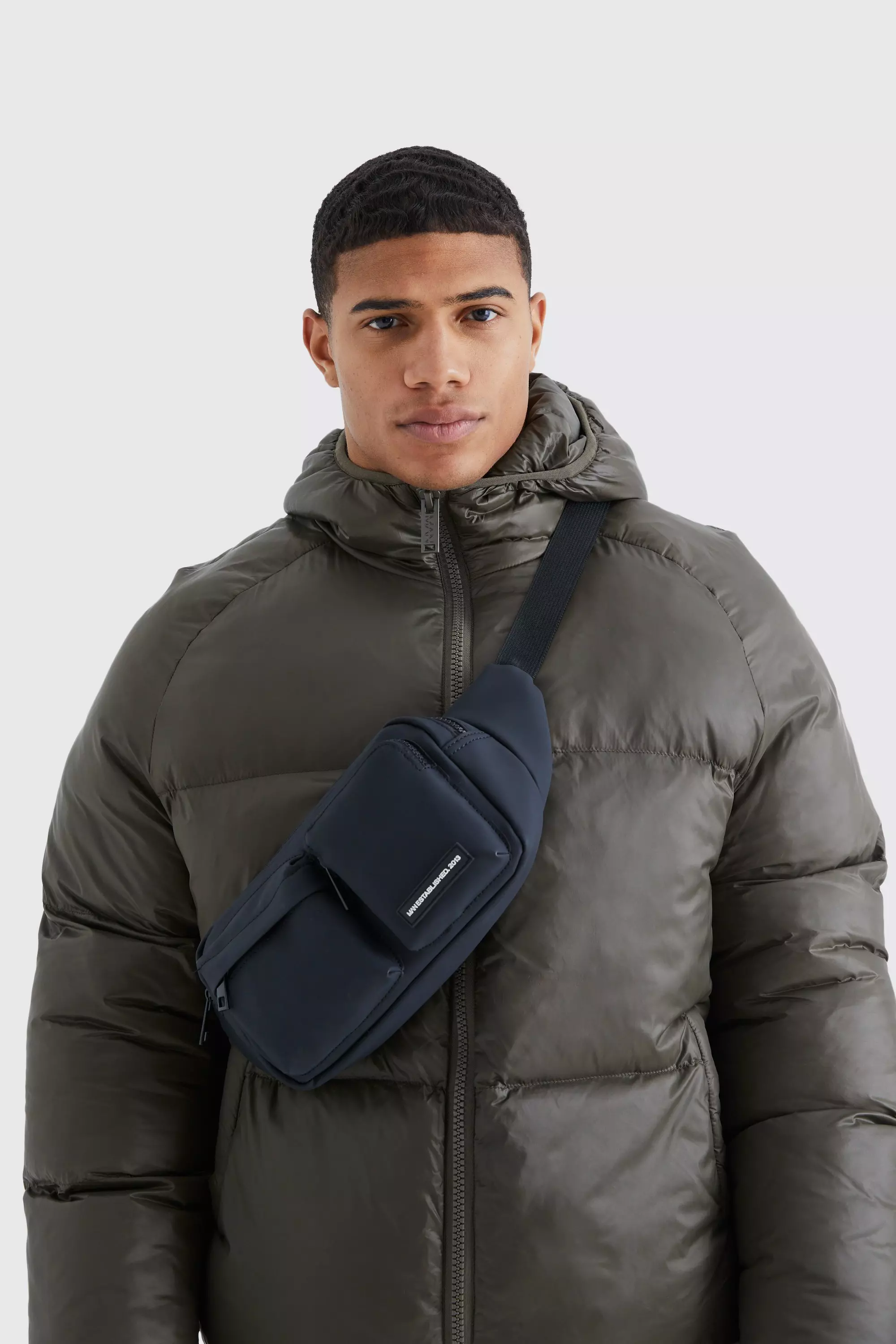 Black Man Rubberised Matte Pu Bum Bag alternative image