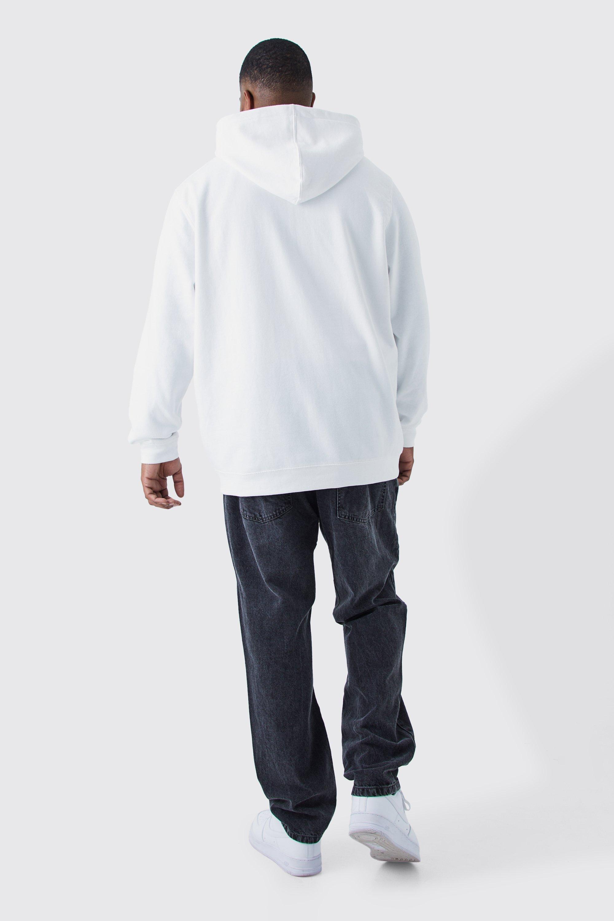 White hoodie hot sale boohoo