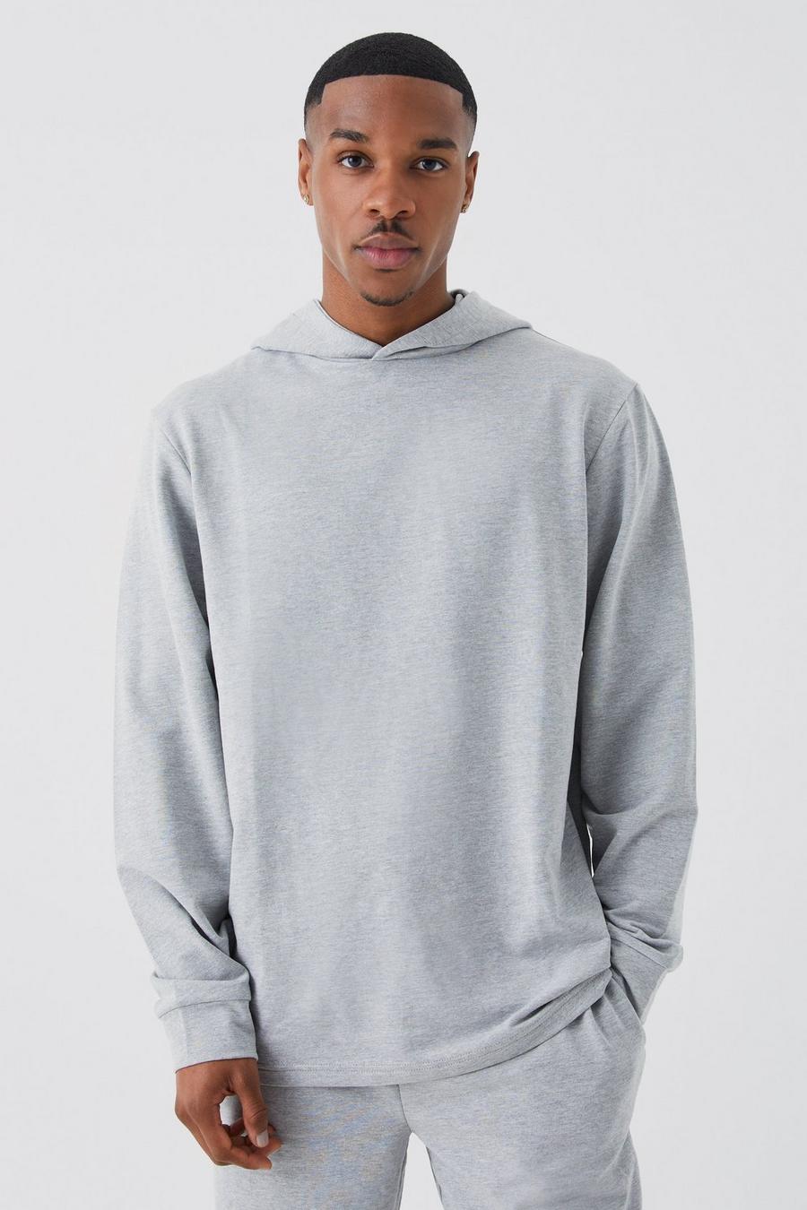 Grey marl Mjuk hoodie image number 1
