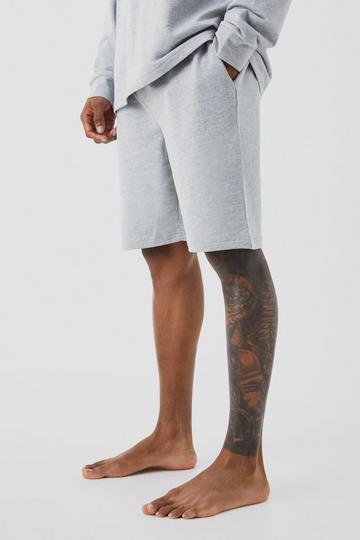 Soft Feel Loose Fit Lounge Short grey marl