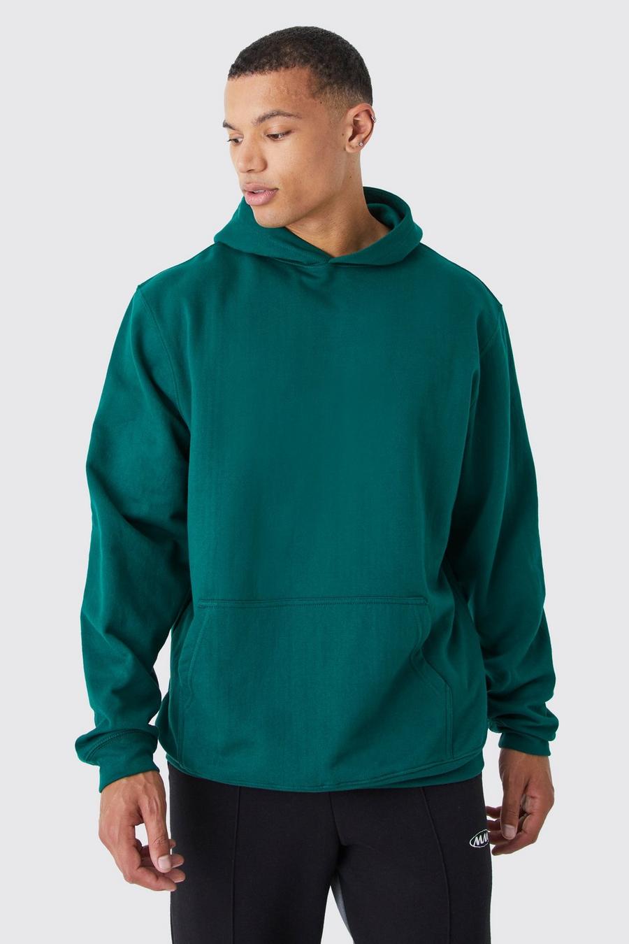 Forest grön Tall Core Fit Basic Hoodie