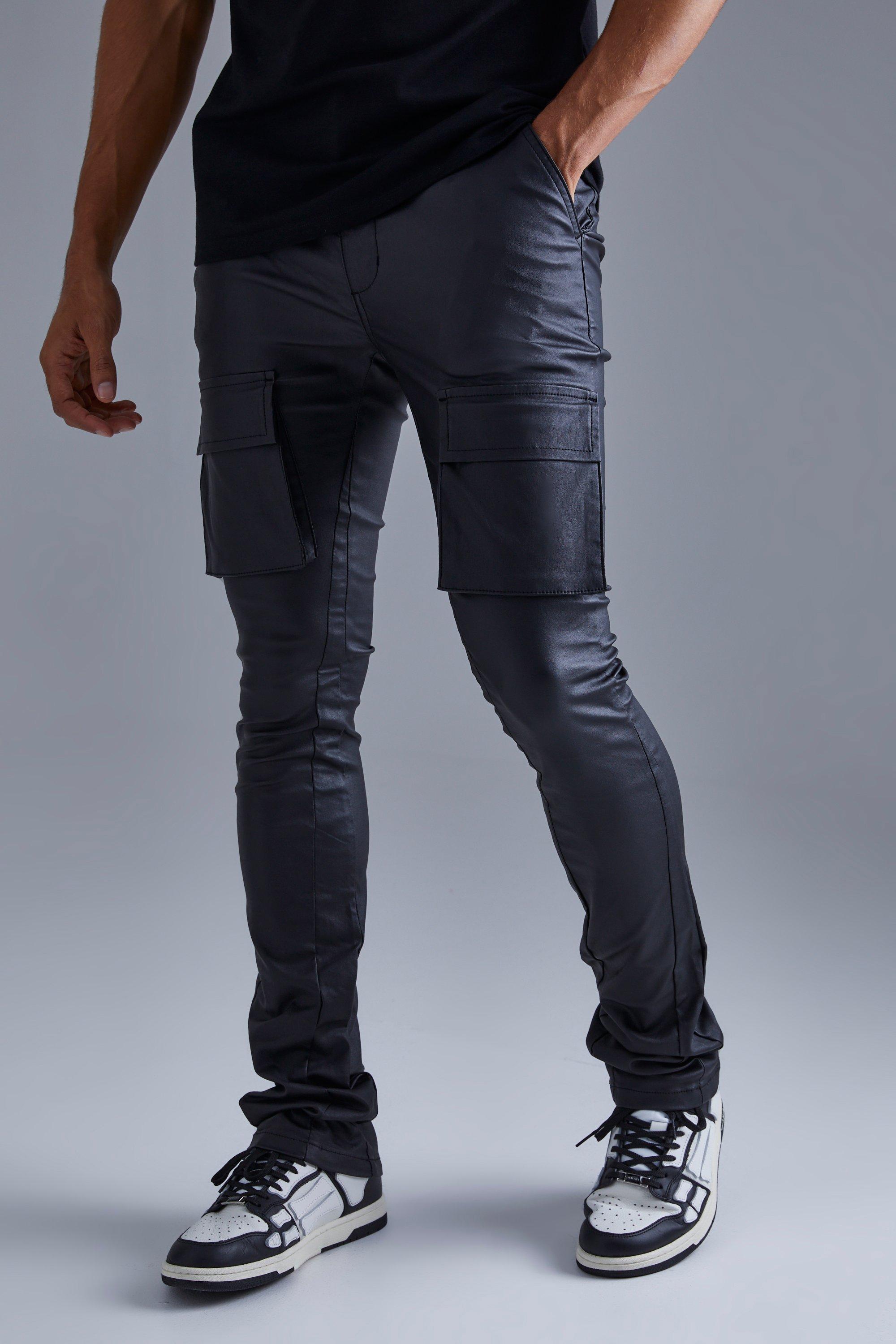 Pantalon slim best sale cargo homme