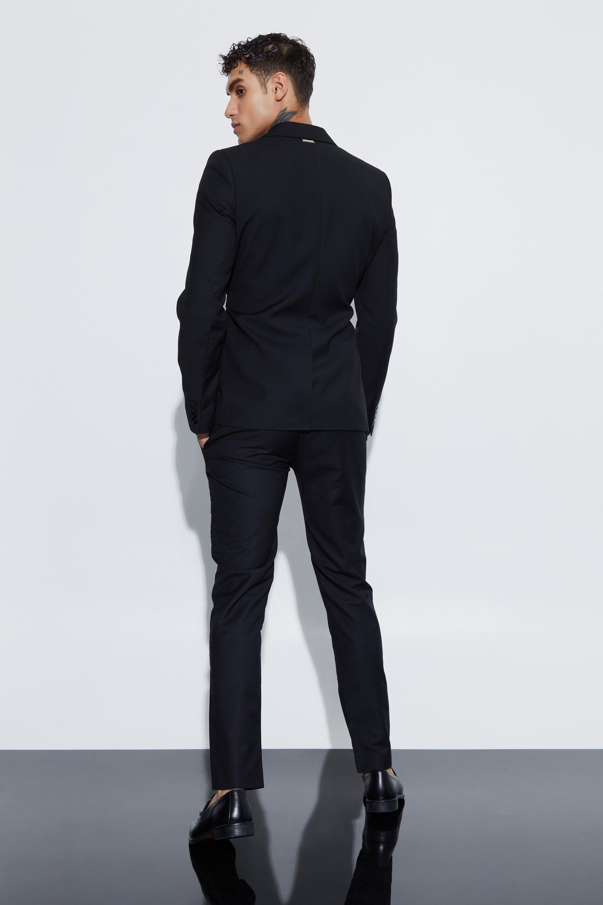 Forenzax Black Classic Slim Fit Suit