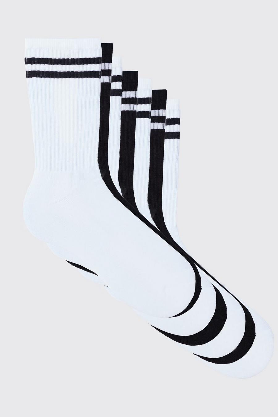 Pack de 7 pares de calcetines deportivos con rayas, Multi image number 1