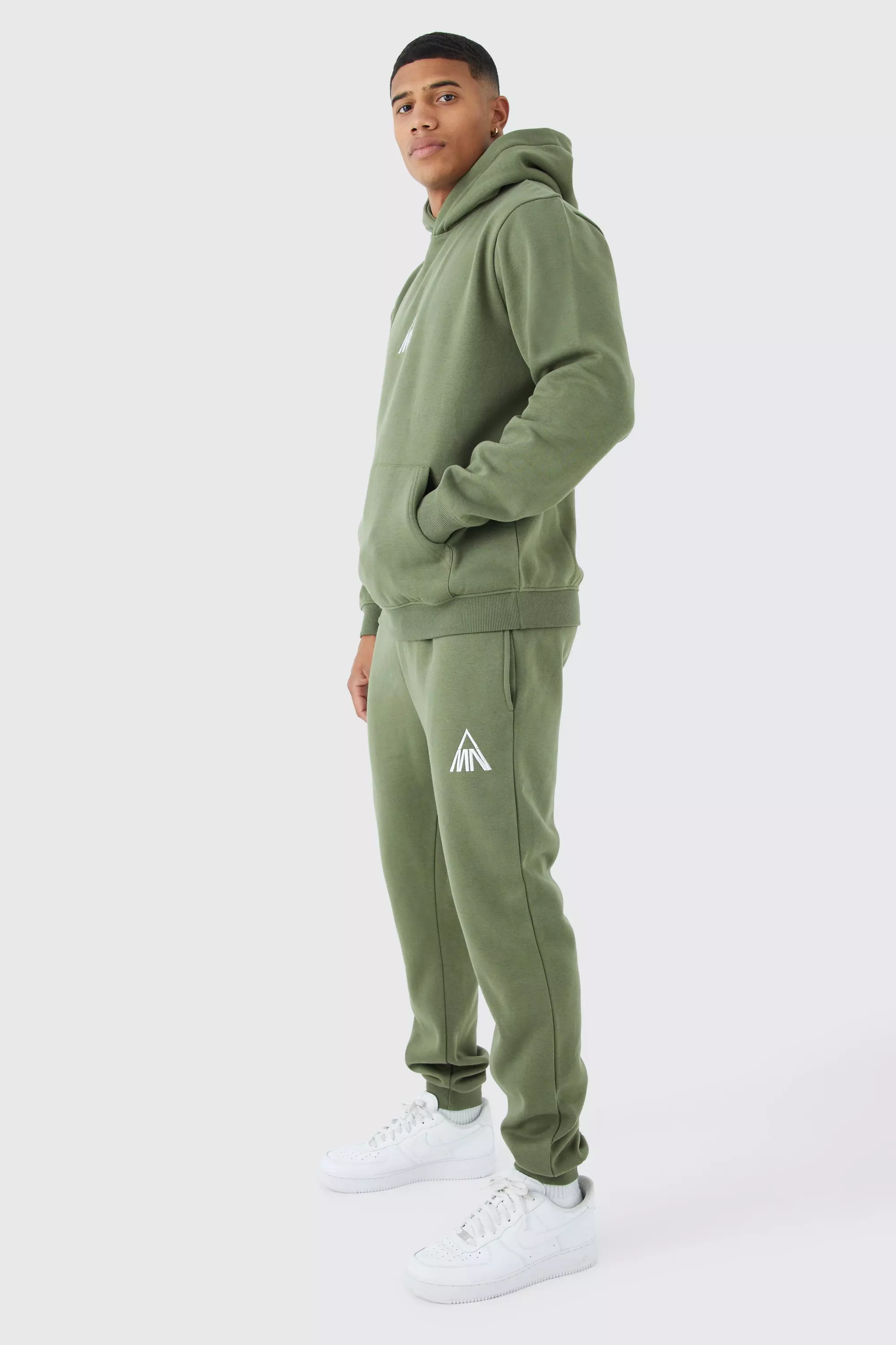 Khaki Man Regular Fit Hooded Tracksuit alternative image