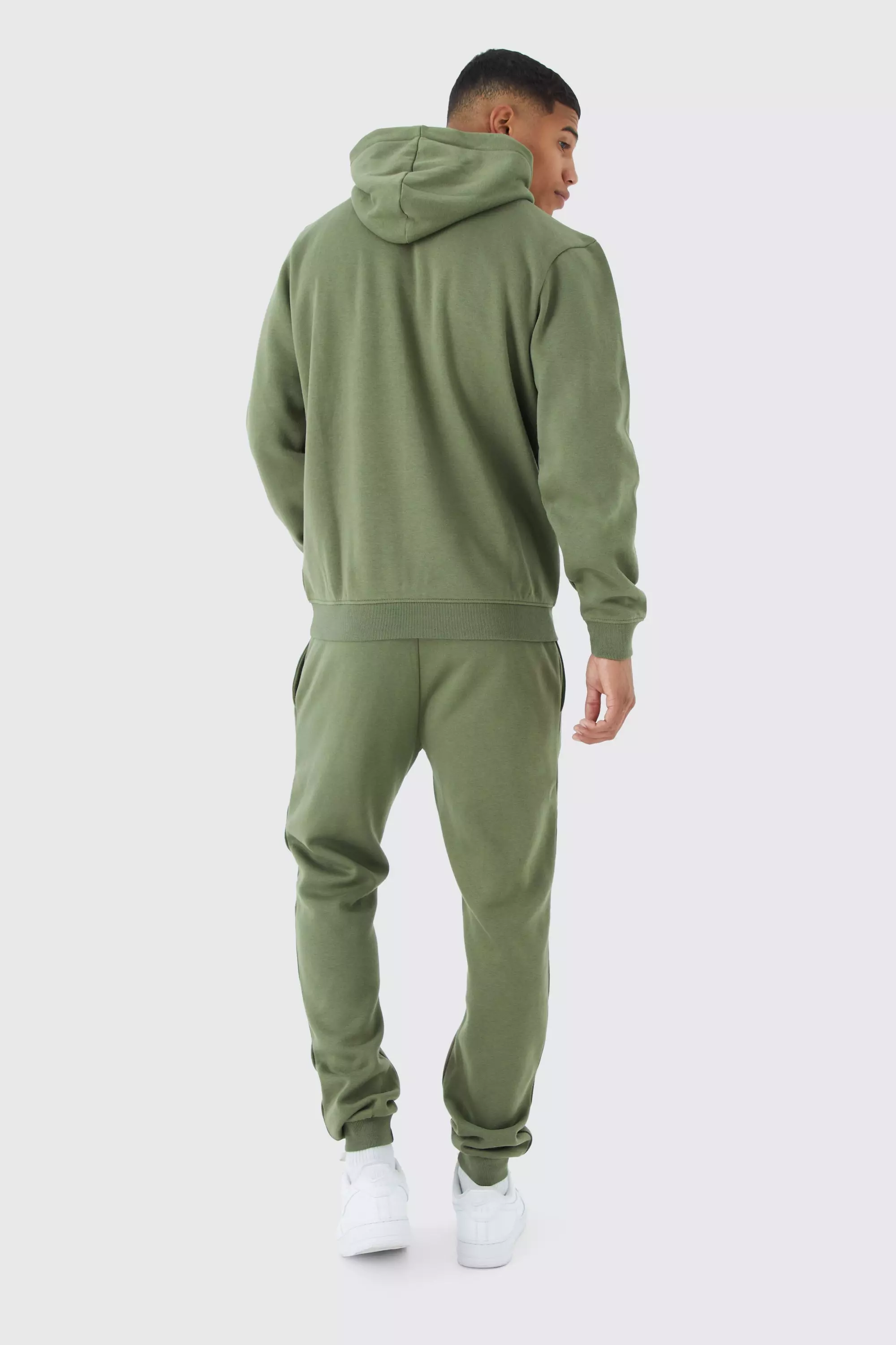 Khaki Man Regular Fit Hooded Tracksuit alternative image