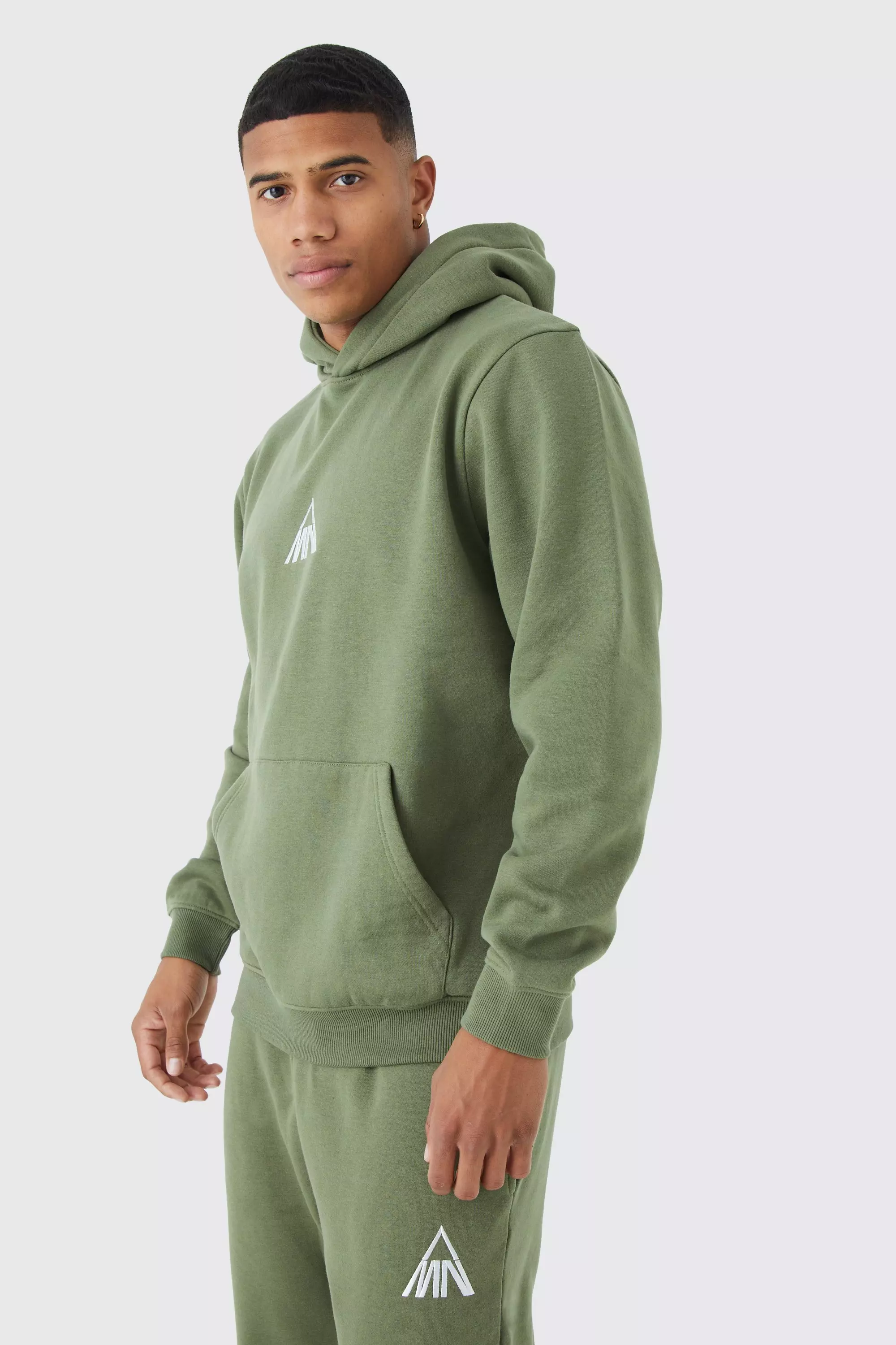 Khaki Man Regular Fit Hooded Tracksuit alternative image